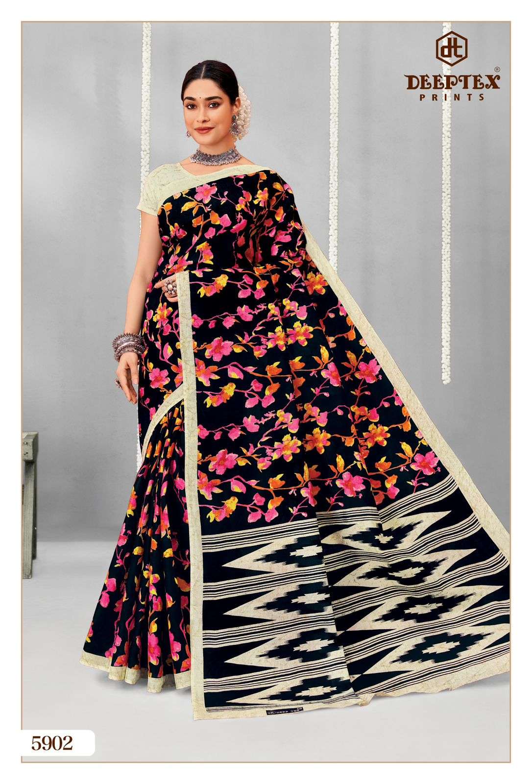 DEEPTEX PRINTS MOTHER INDIA VOL 59 COTTON PRINTED LADIES SAREES	