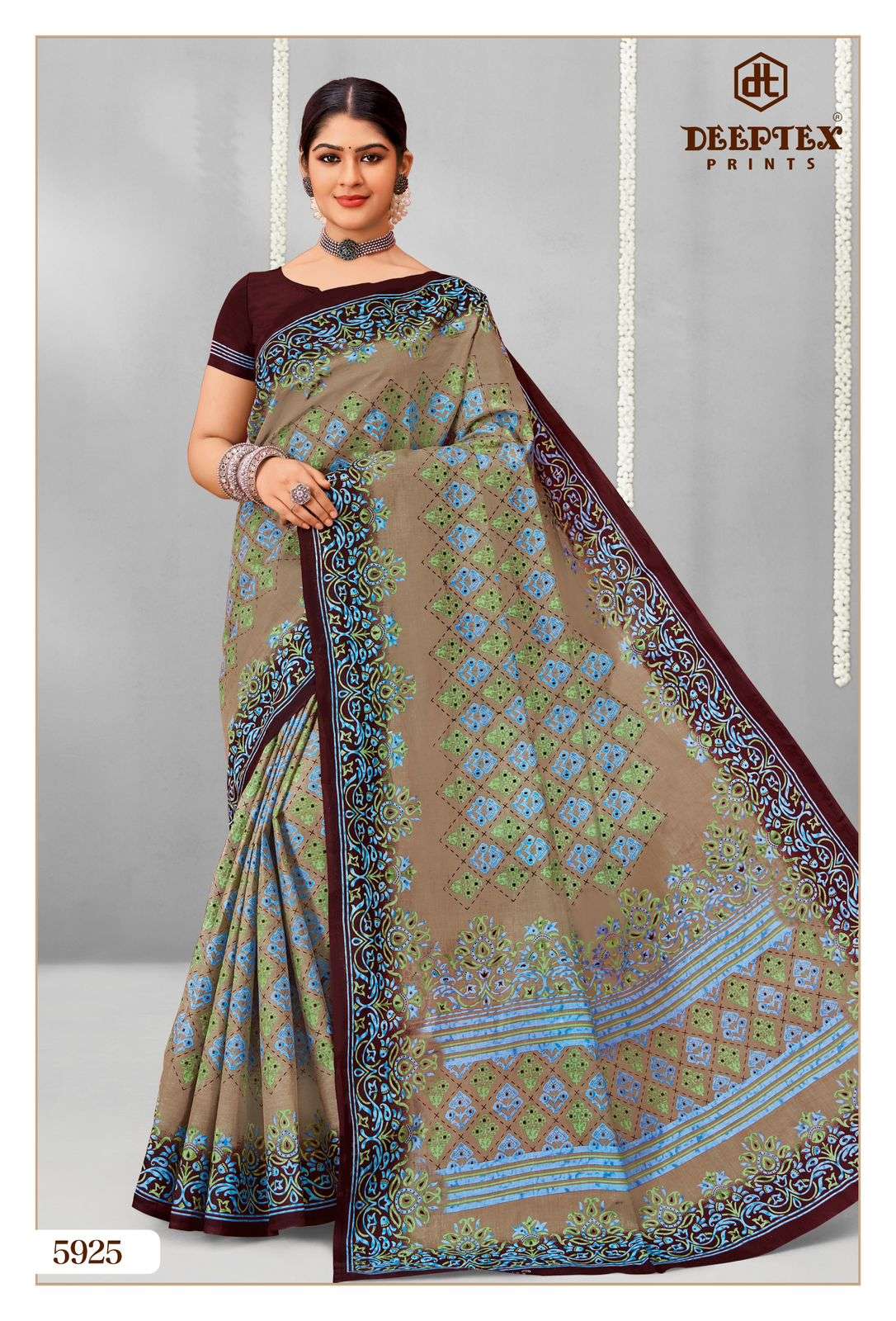 DEEPTEX PRINTS MOTHER INDIA VOL 59 COTTON PRINTED LADIES SAREES	