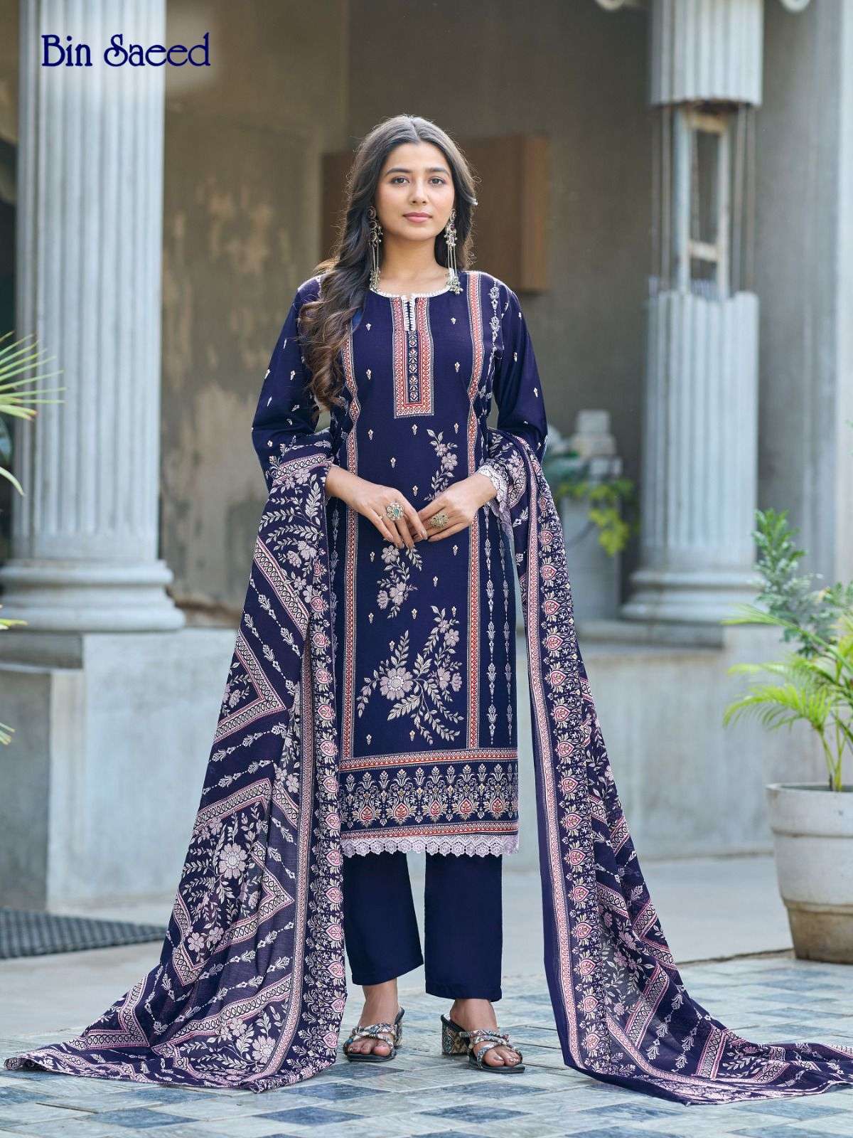 FALAK INTERNATIONAL BIN SAEED VOL 4 COTTON DIGITAL PRINT SALWAR SUIT