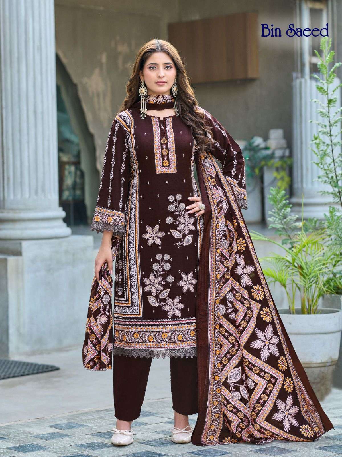FALAK INTERNATIONAL BIN SAEED VOL 4 COTTON DIGITAL PRINT SALWAR SUIT