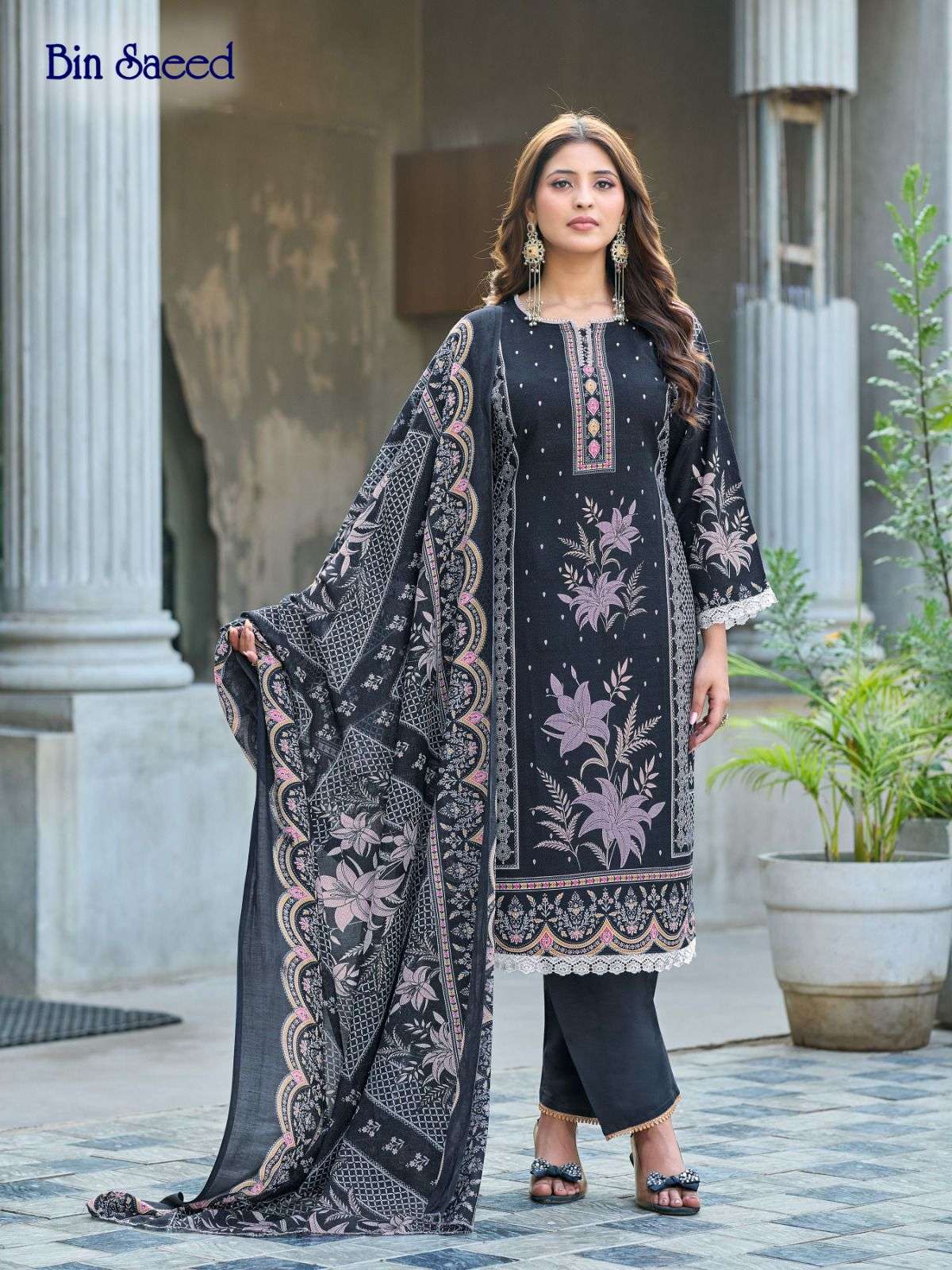 FALAK INTERNATIONAL BIN SAEED VOL 4 COTTON DIGITAL PRINT SALWAR SUIT