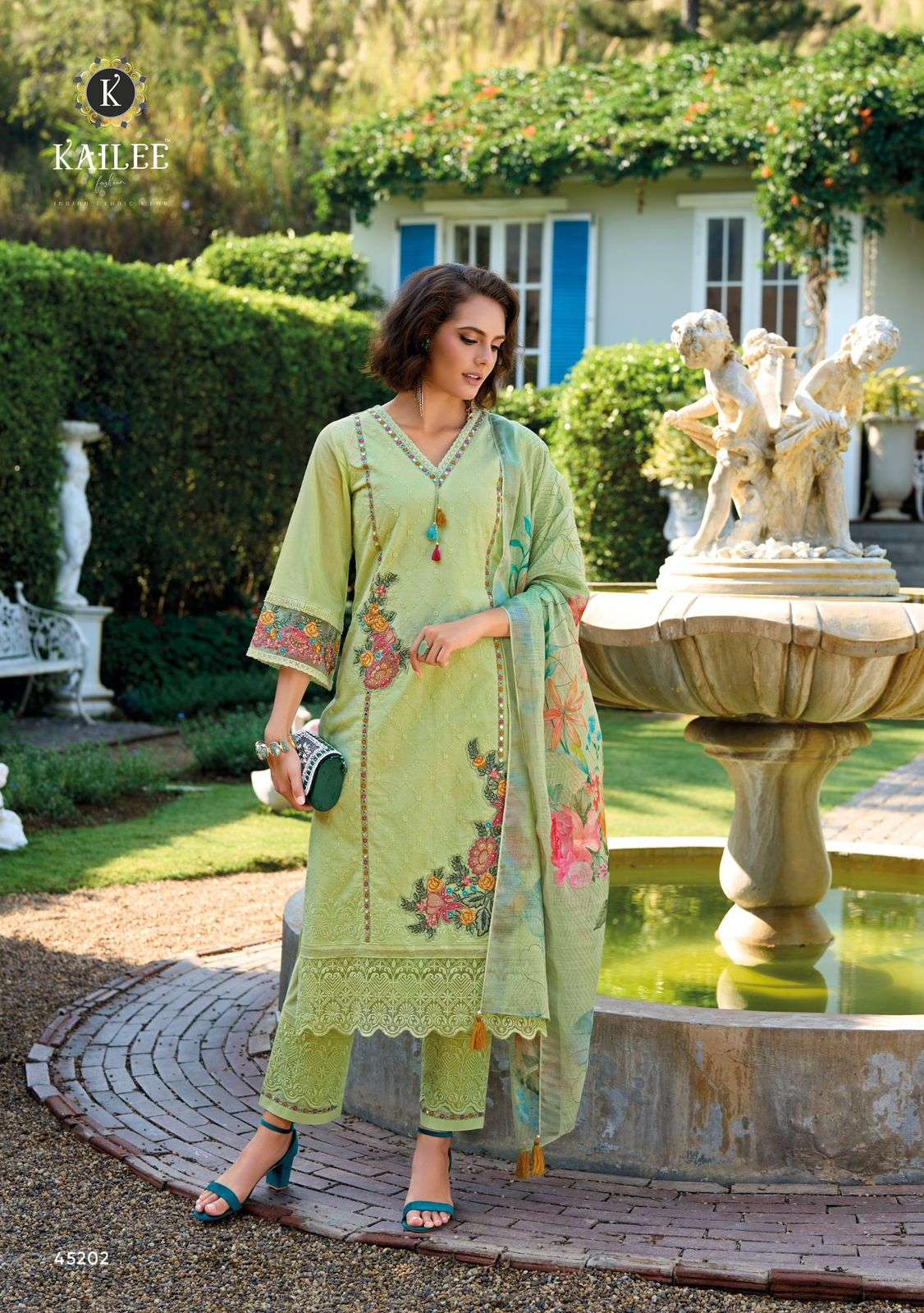 KAILEE FASHION SUFFY VOL 3 CHIKANAKARI  COTTON DESIGNER WORK READY MADE LADIES SUIT
