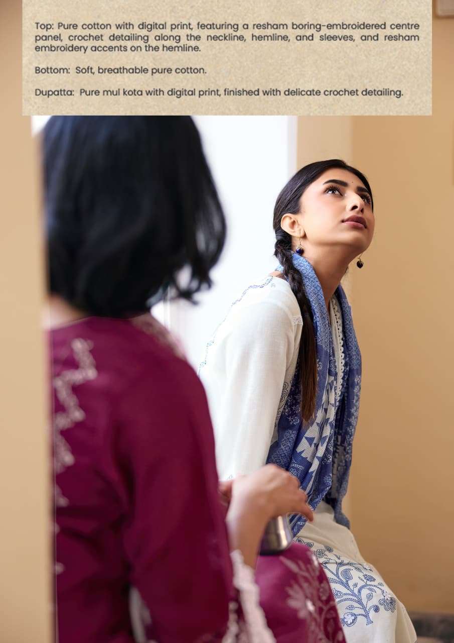 KIMORA JHAROKHA VOL 69 COTTON DIGITAL PRINT WITH EMBROIDERY DESINER WORK SUIT