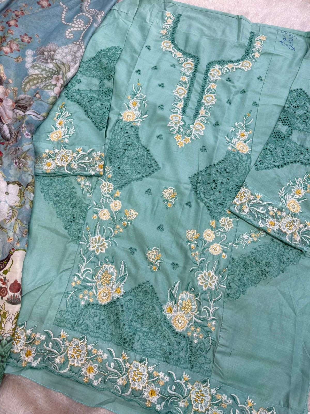 MEHBOOB TEX OMBRE NX VOL 1 COTTON EMBROIDERY DESIGNER WORK PAKISTANI SUIT