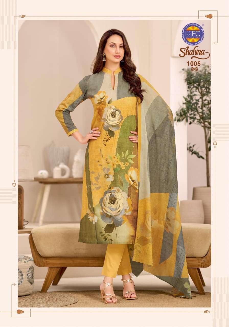 MFC SHAHINA VOL 1 HEAVY COTTON DIGITAL PRINT SALWAR SUIT