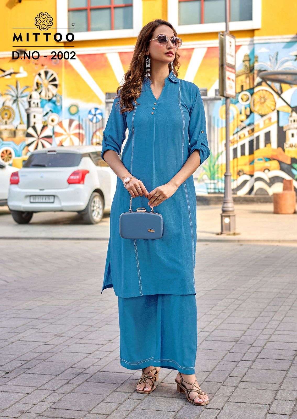 MITTOO ESTILLA RAYON FANCY PREETY LOOKS SUMMER WEAR LADIES CO-ORD SET 