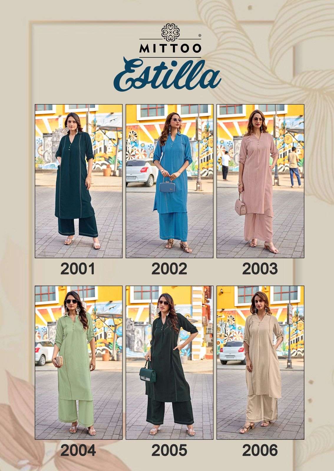 MITTOO ESTILLA RAYON FANCY PREETY LOOKS SUMMER WEAR LADIES CO-ORD SET 