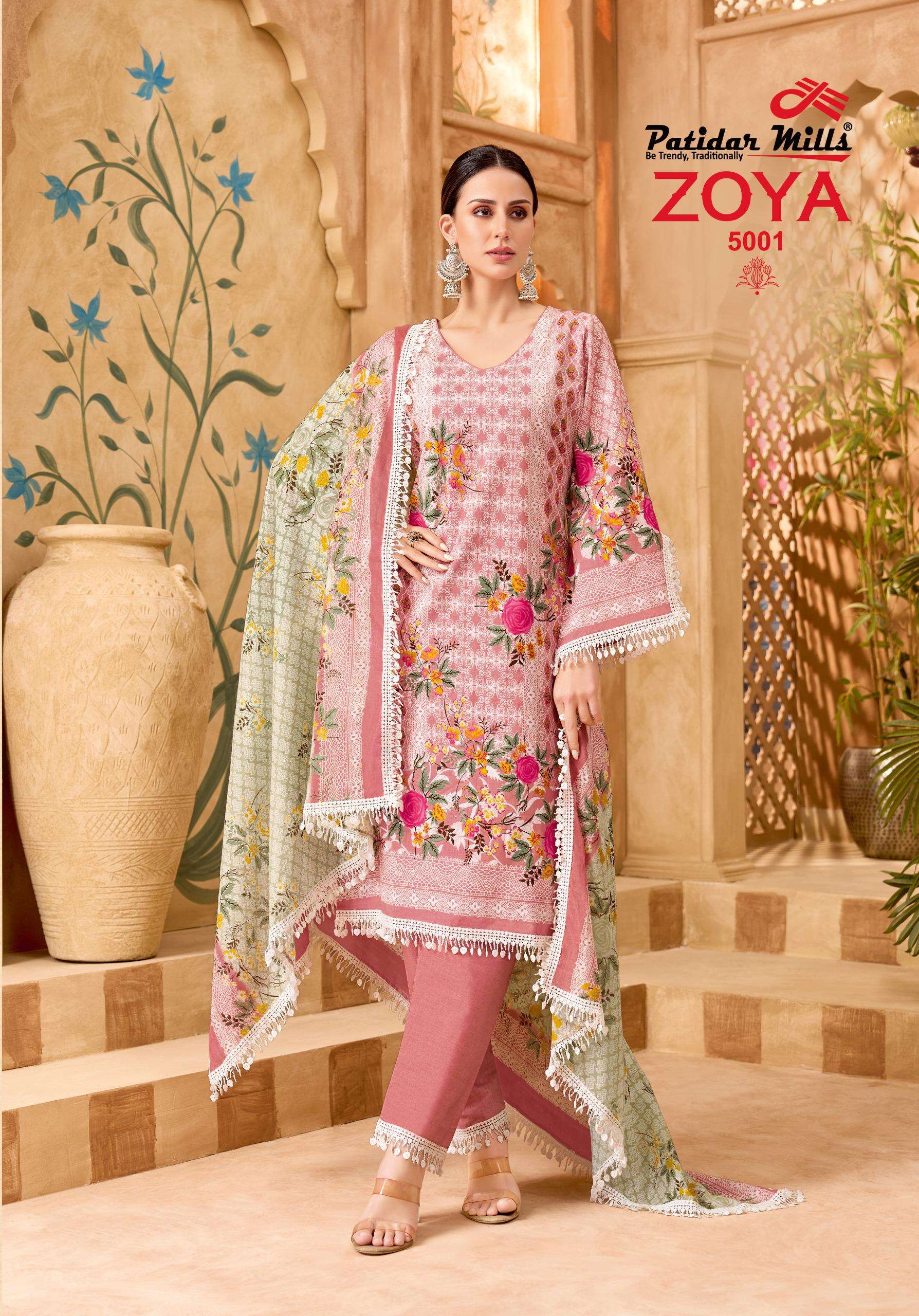 PATIDAR MILLS ZOYA VOL 5 COTTON DIGITAL PRINTS SALWAR SUIT