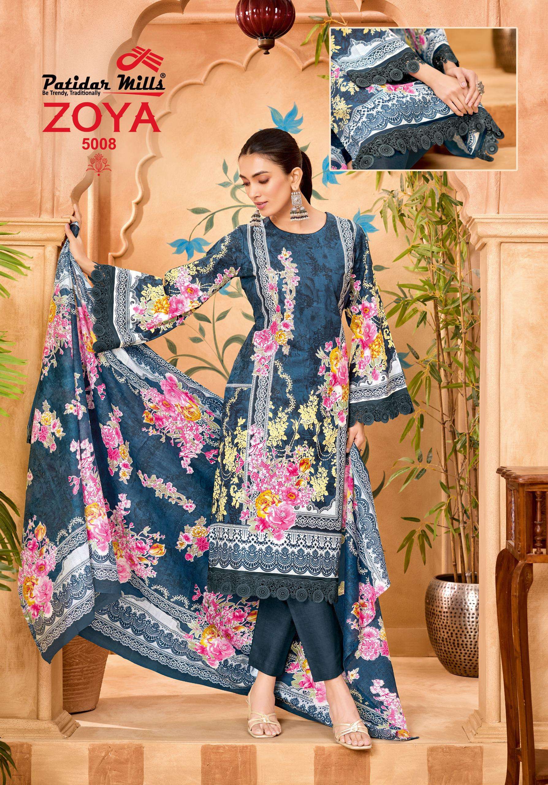 PATIDAR MILLS ZOYA VOL 5 COTTON DIGITAL PRINTS SALWAR SUIT