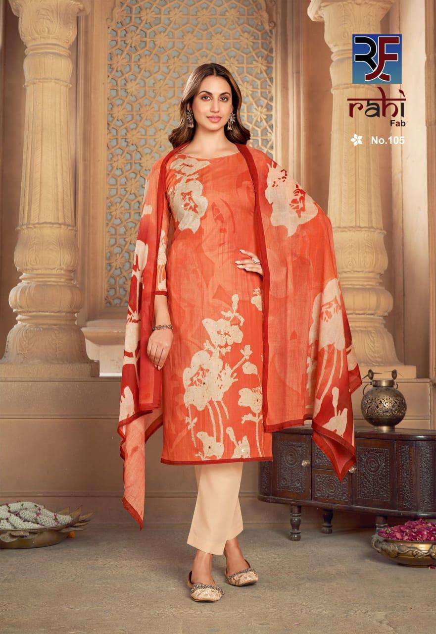 RAHI FAB ROSE GOLD  READY MADE COLLECTION 