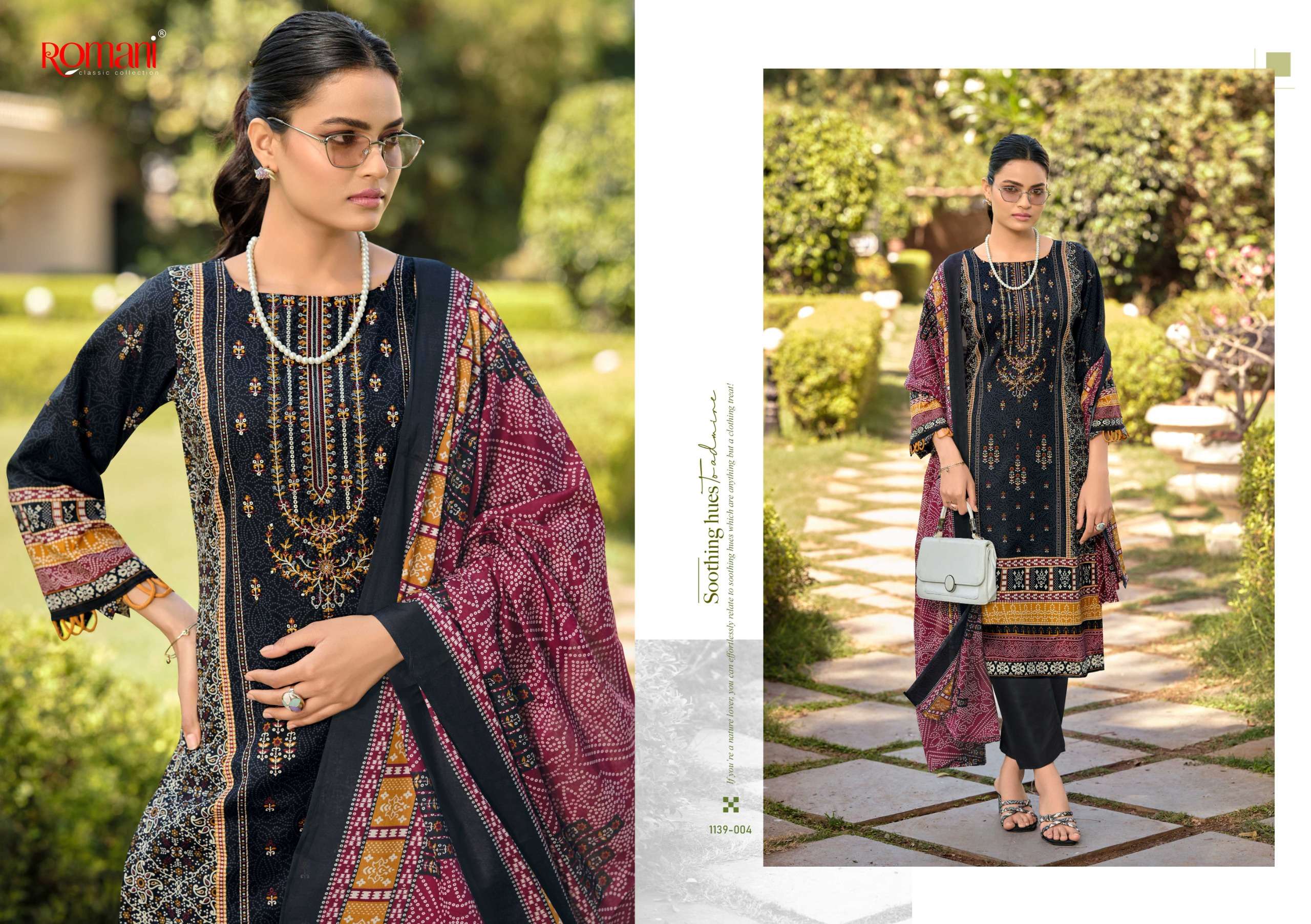 ROMANI BIN KAREEM VOL 3 COTTON DIGITAL PRINT WITH FANCY WORK SUIT	