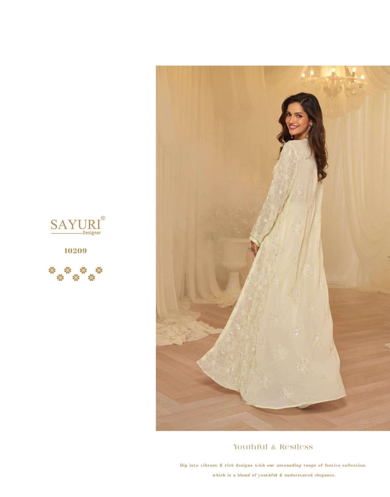SAYURI DESIGNER KANIKA GEROGETTE DESIGNER INDO WESTERN STYLE LADIES DRESS 