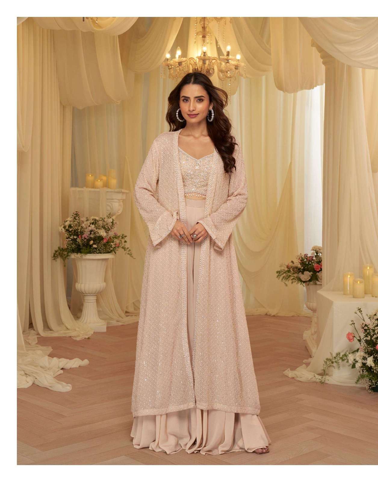 SAYURI DESIGNER KANIKA GEROGETTE DESIGNER INDO WESTERN STYLE LADIES DRESS 
