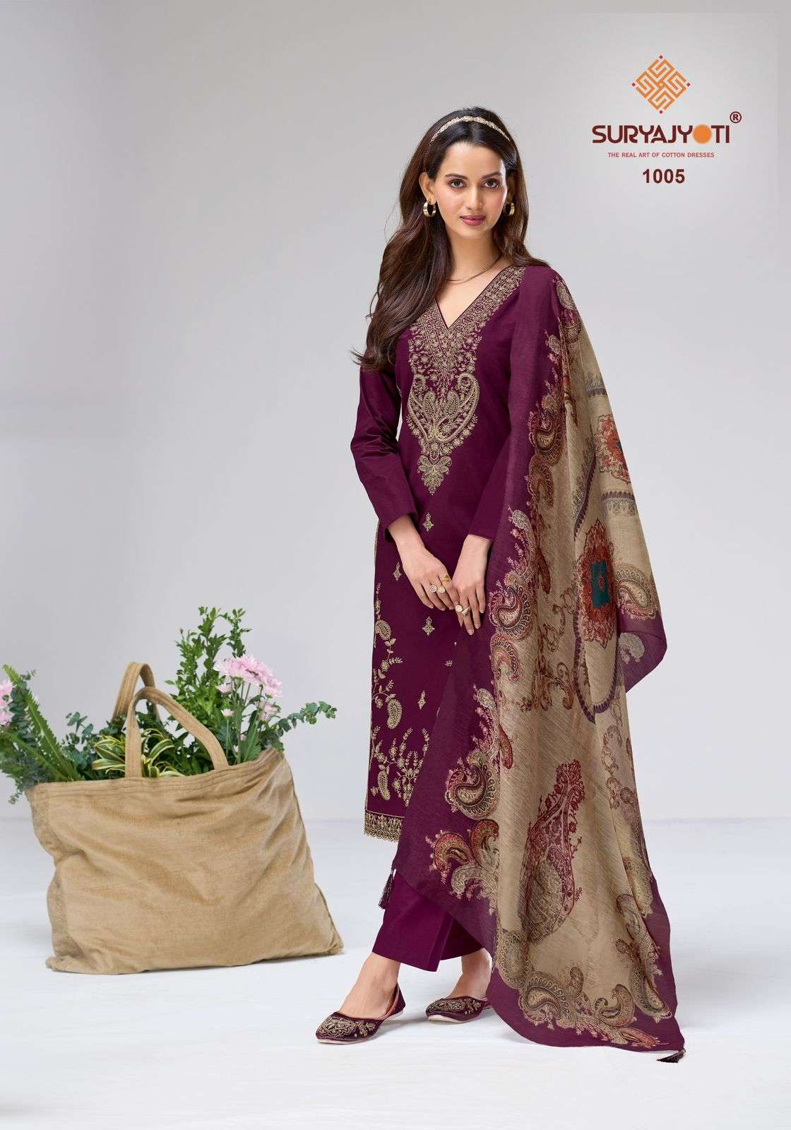 SURYAJYOTI ZAIRA VOL 1 JAM SATIN HEAVY EMBROIDERY DESIGNER WORK SUIT
