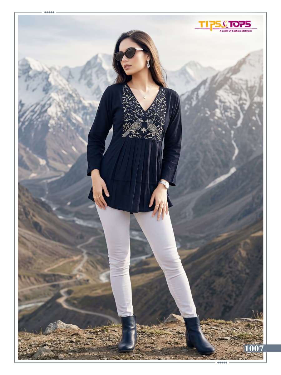 TIPS AND TOPS PULPY VOL 16 RAYON FANCY SUMMER WEAR LADIES TOP