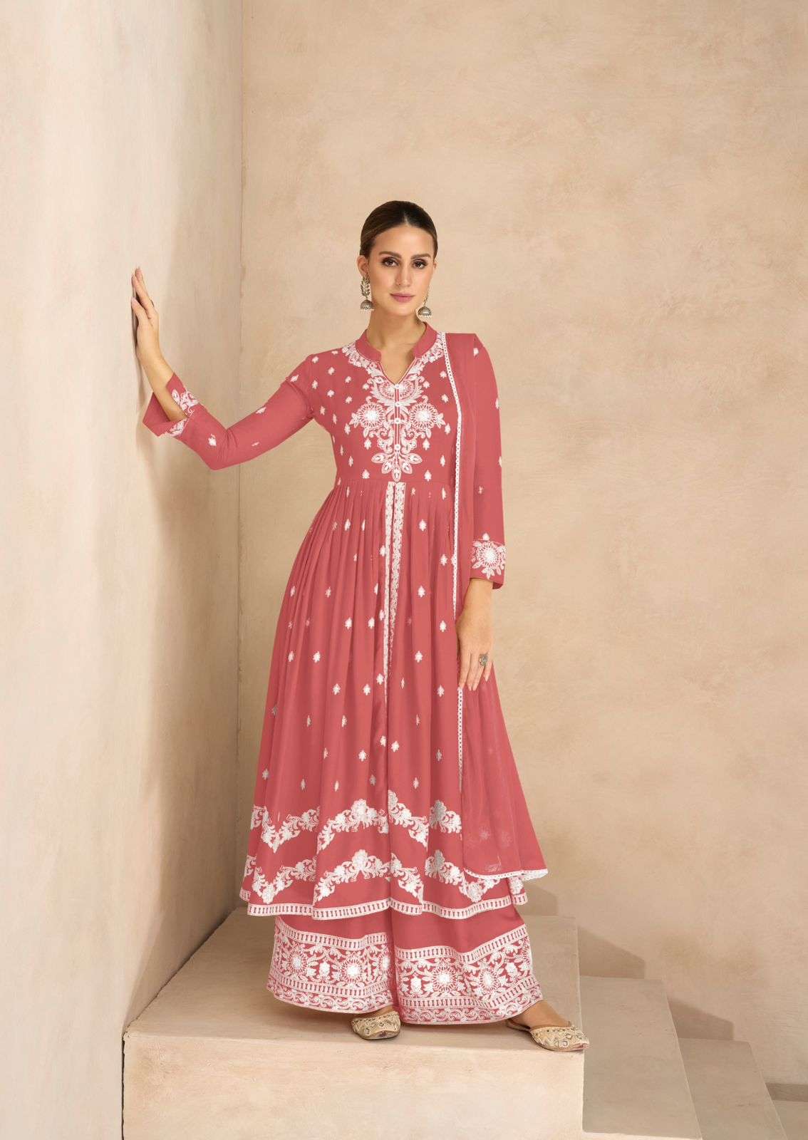 VAMIKA LAKHNAVI VOL 6 GOLD LIST RAYON FANCY LUCKNOWI WORKS LADIES PARTY WEAR LADIES SUIT