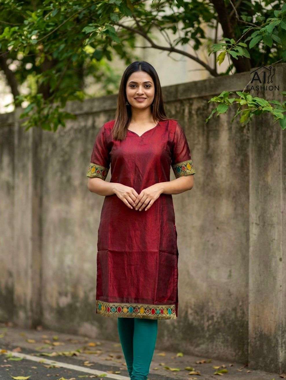 AI FASHION CHARMI VOL 7 SATIN FANCY SUMMER WEAR LADIES KURTI