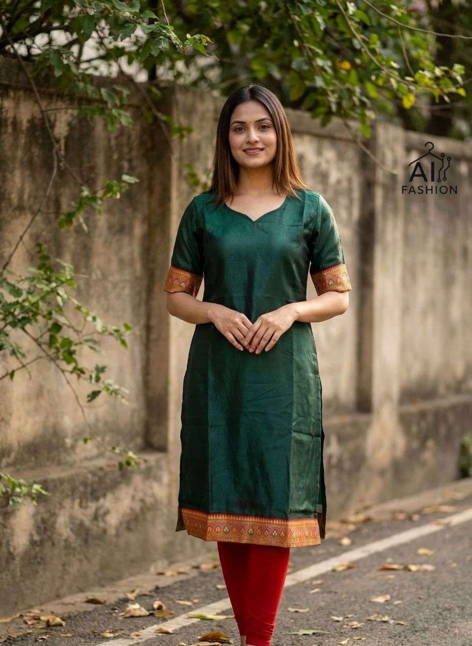 AI FASHION CHARMI VOL 7 SATIN FANCY SUMMER WEAR LADIES KURTI