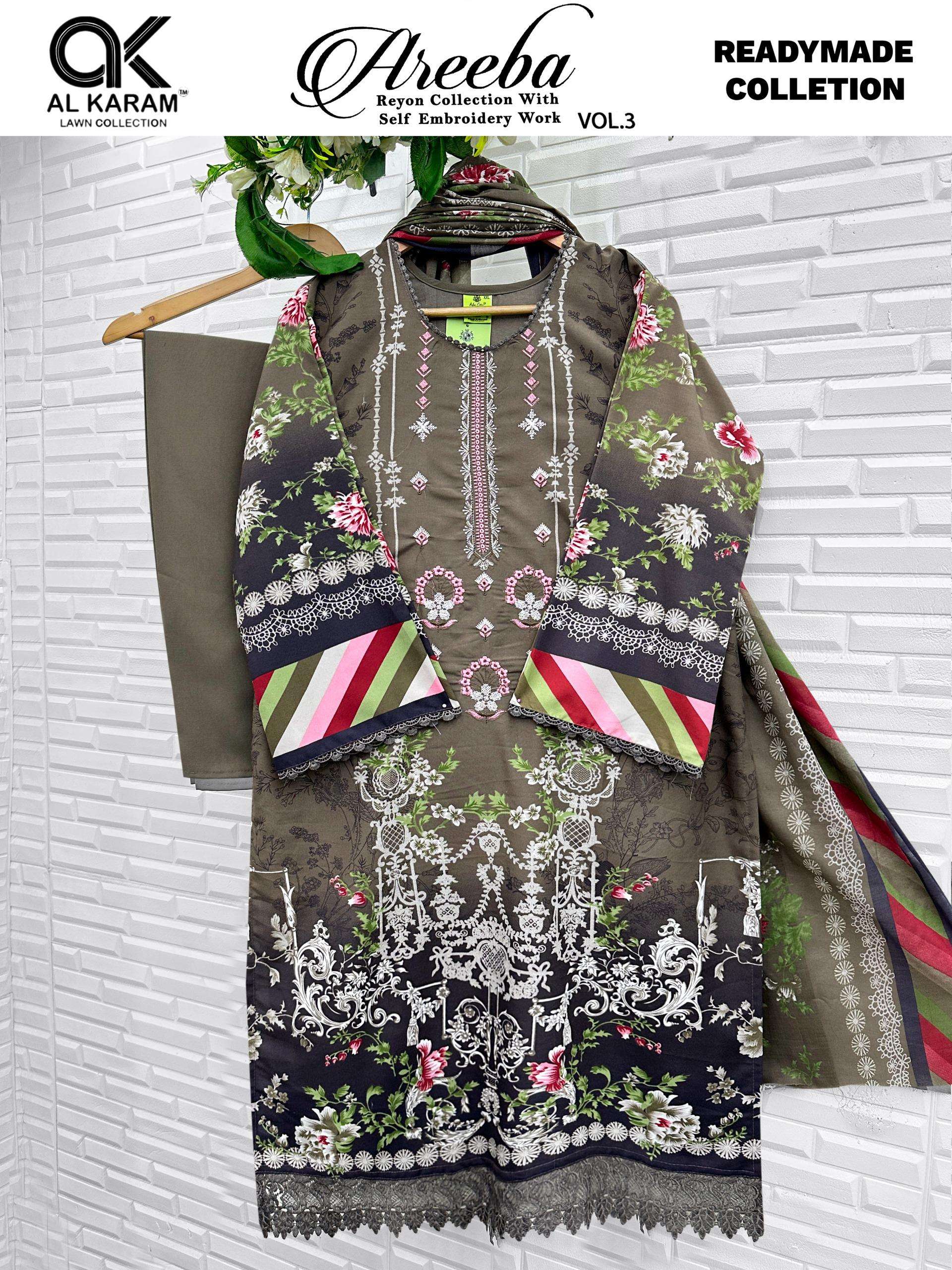 AL KARAM AREEBA VOL 3 READY MADE COLLECTION 