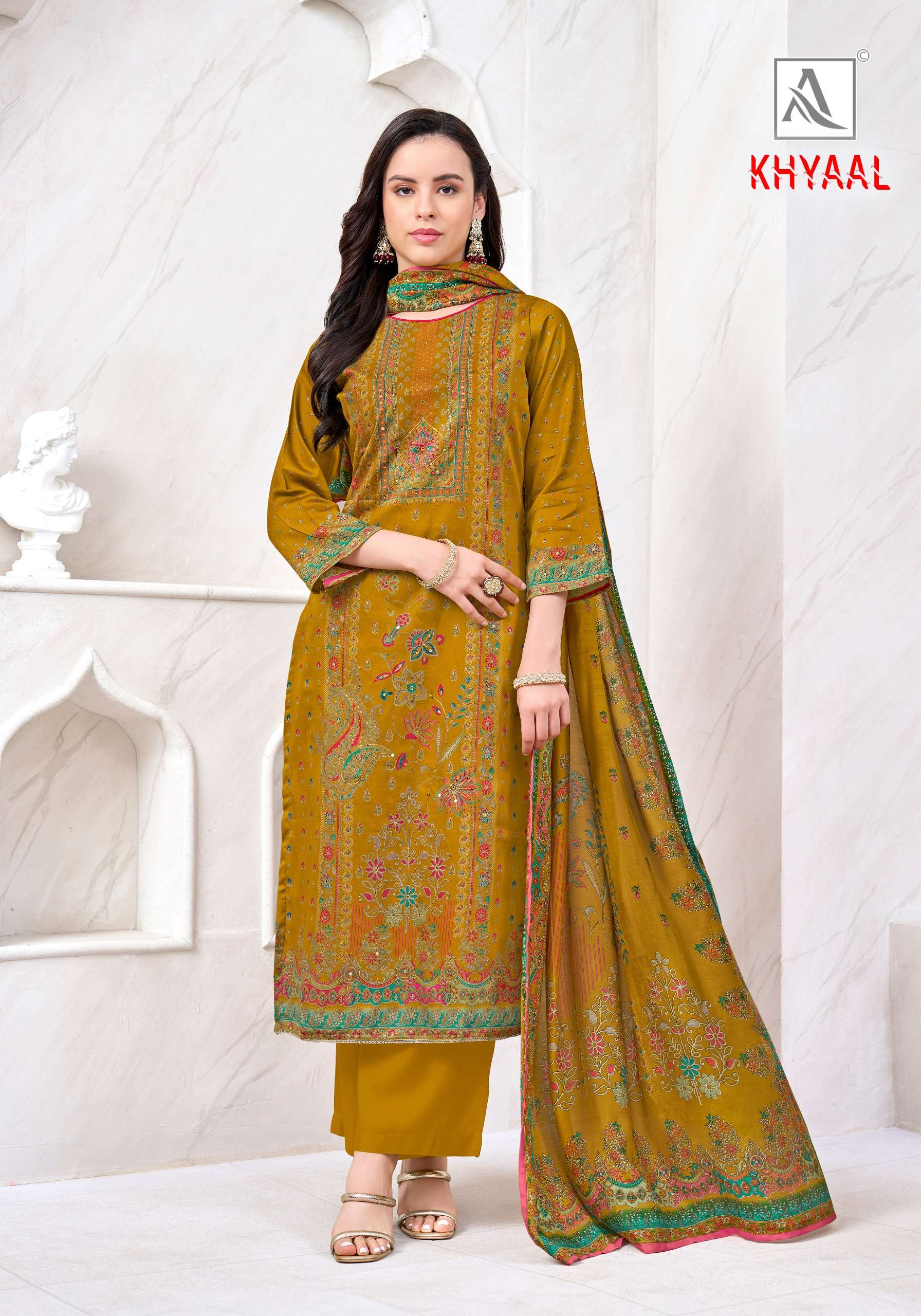 ALOK SUITS KHYAAL JAM COTTON PRINT WITH FANCY HAND WORK SUIT