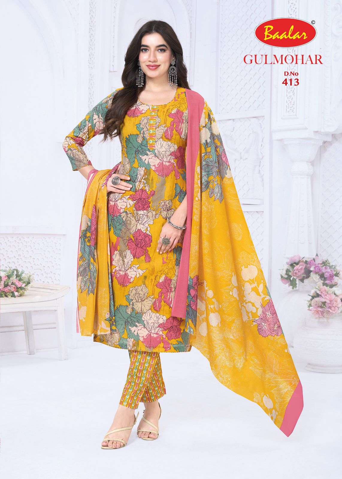 BAALAR GULMOHAR VOL 4 LAWN COTTON DIGITAL PRINT SALWAR SUIT