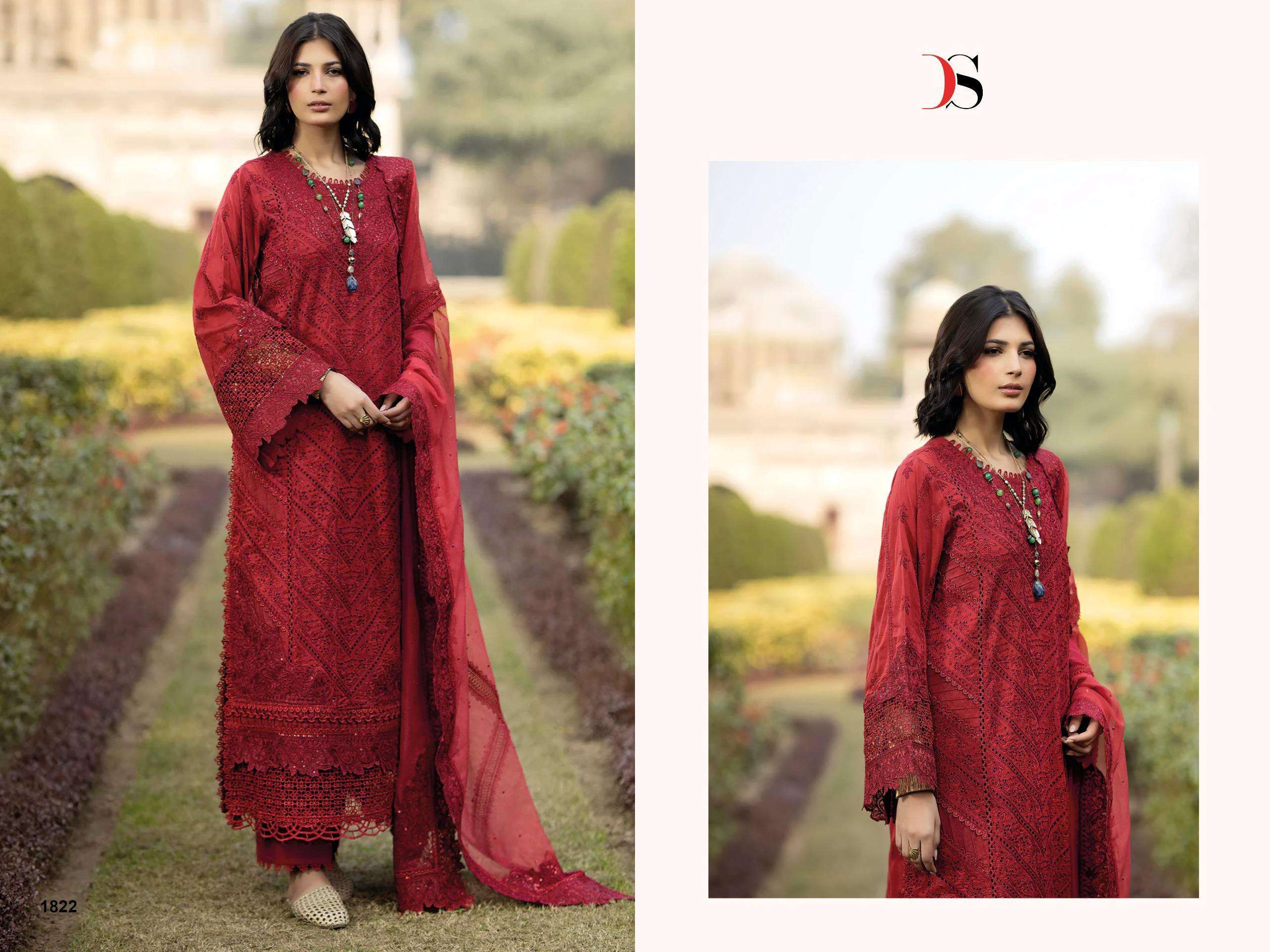 DEEPSY SUITS ADAN LIBAS TRADITION COTTON HEAVY EMBROIDERY DESIGNER WORK SUIT