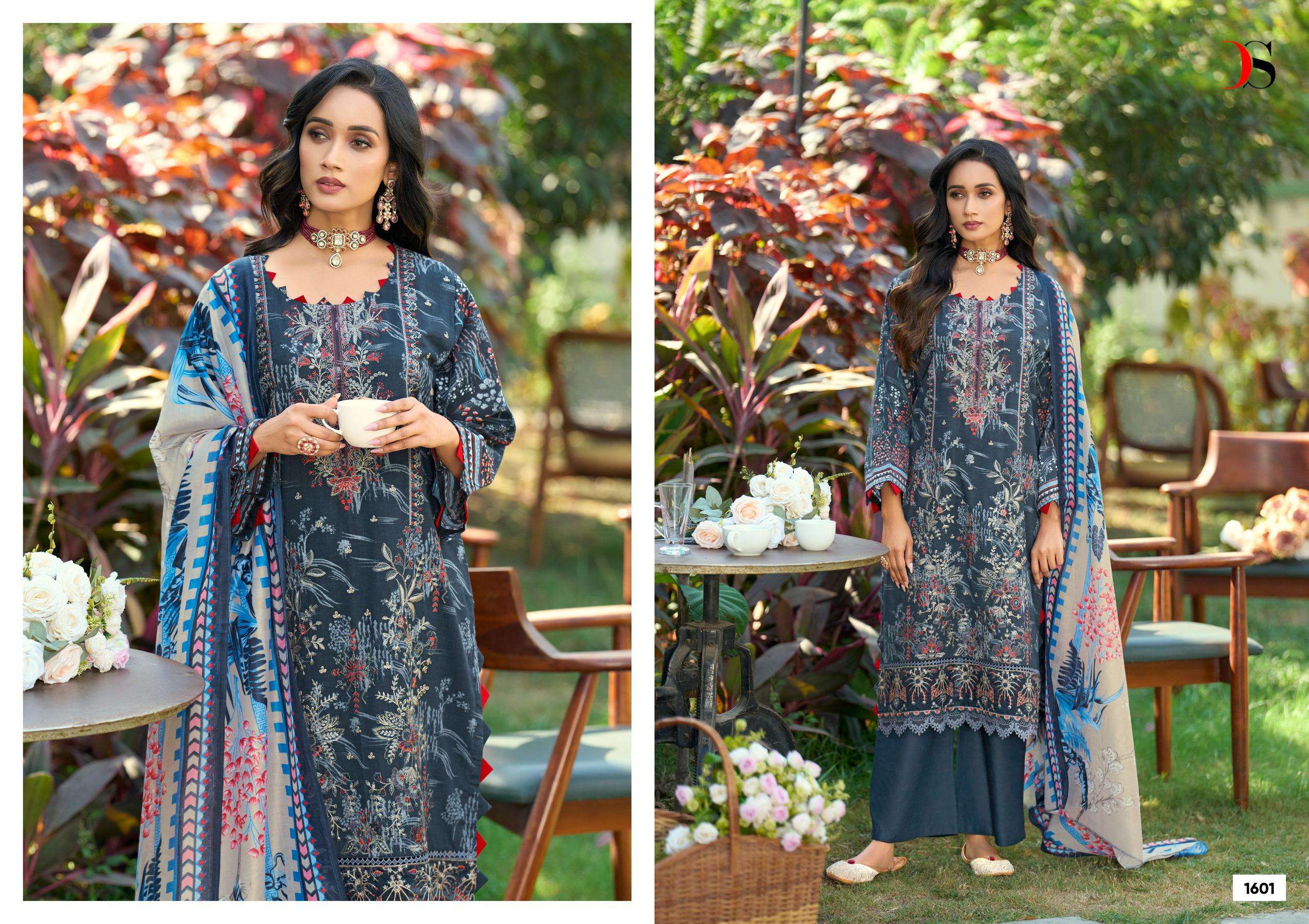 DEEPSY SUITS CHEVERON VOL 16 COTTON HEAVY PATCH EMBROIDERY SALWAR KAMEEZ 
