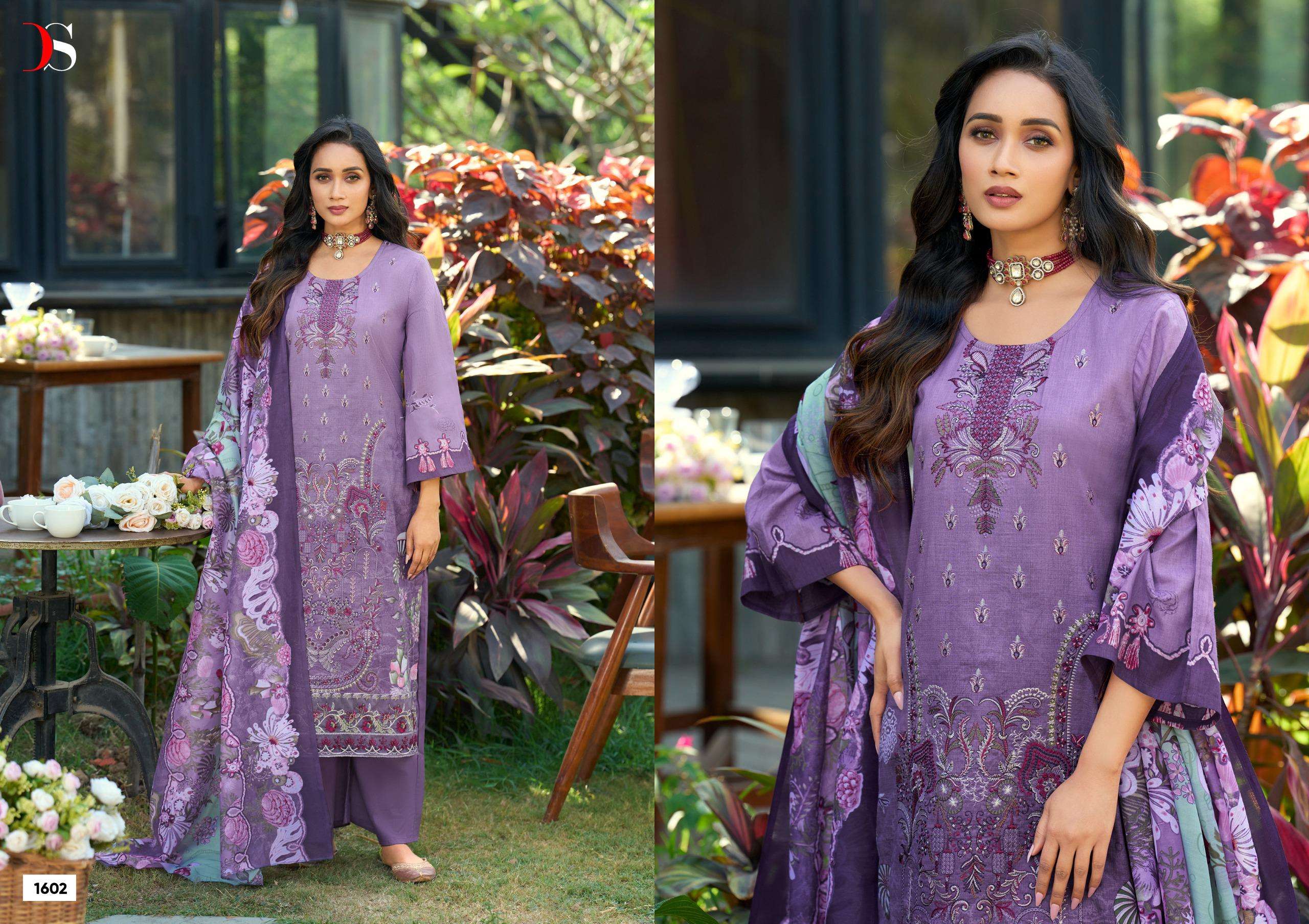 DEEPSY SUITS CHEVERON VOL 16 COTTON HEAVY PATCH EMBROIDERY SALWAR KAMEEZ 