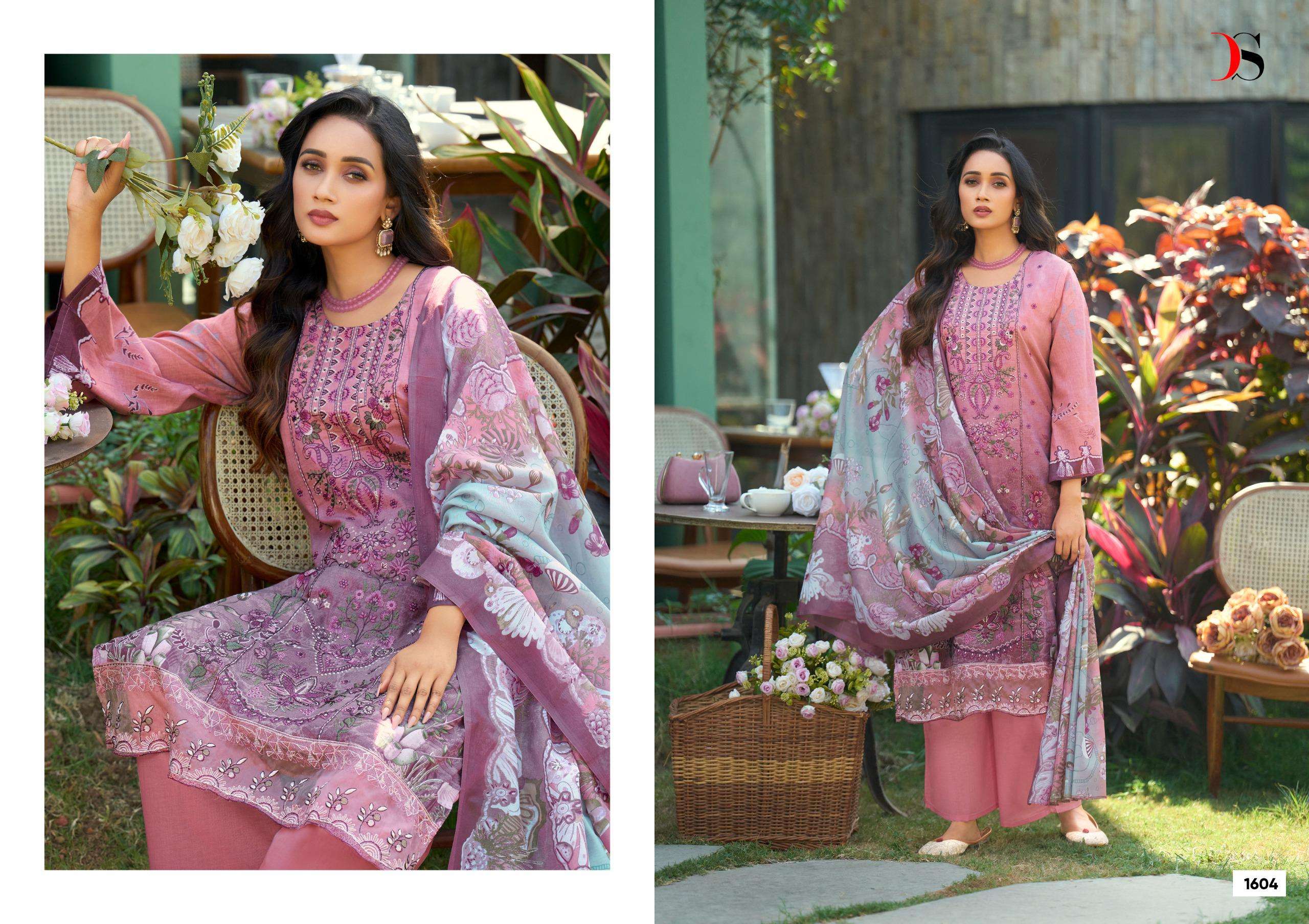 DEEPSY SUITS CHEVERON VOL 16 COTTON HEAVY PATCH EMBROIDERY SALWAR KAMEEZ 