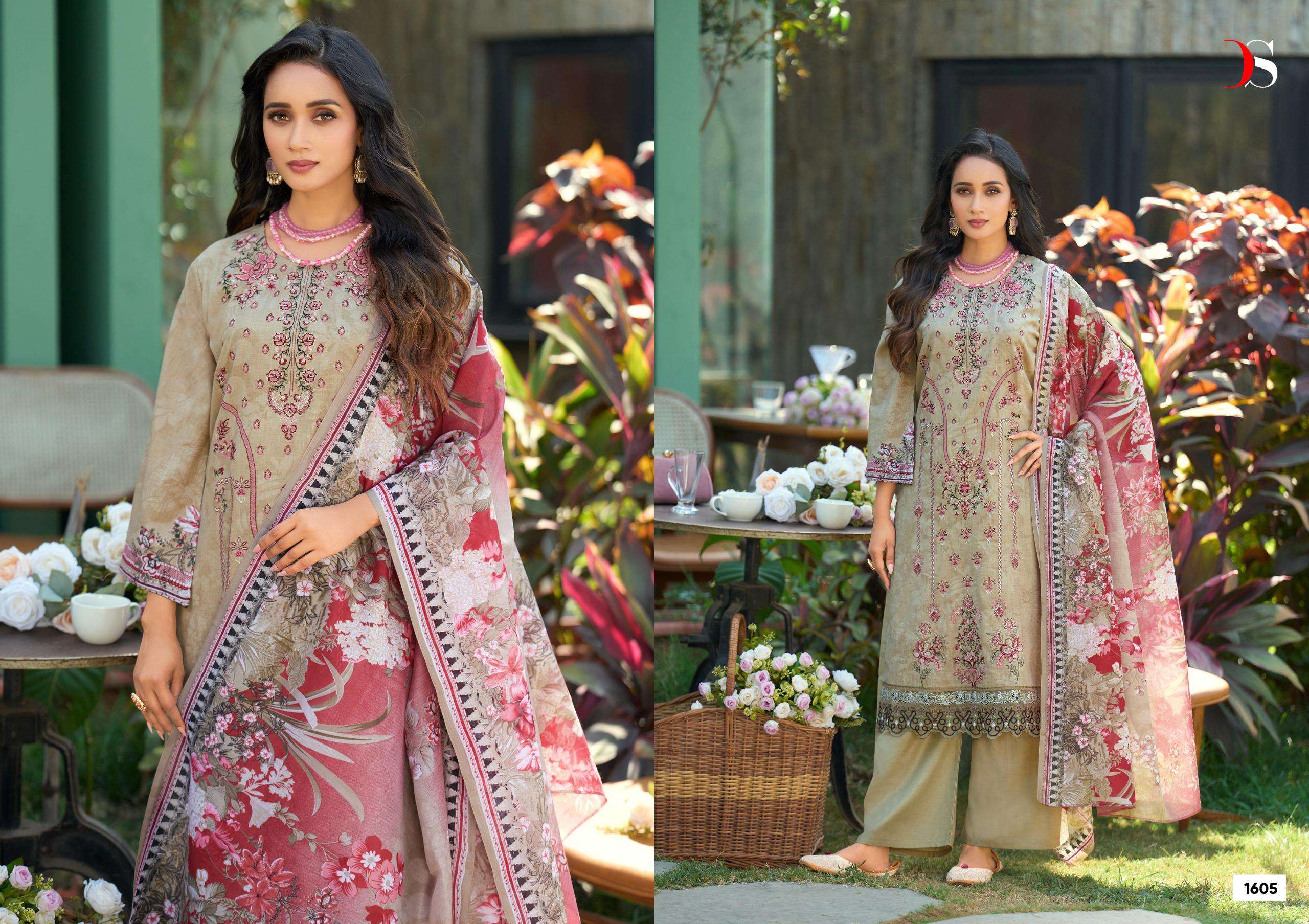 DEEPSY SUITS CHEVERON VOL 16 COTTON HEAVY PATCH EMBROIDERY SALWAR KAMEEZ 