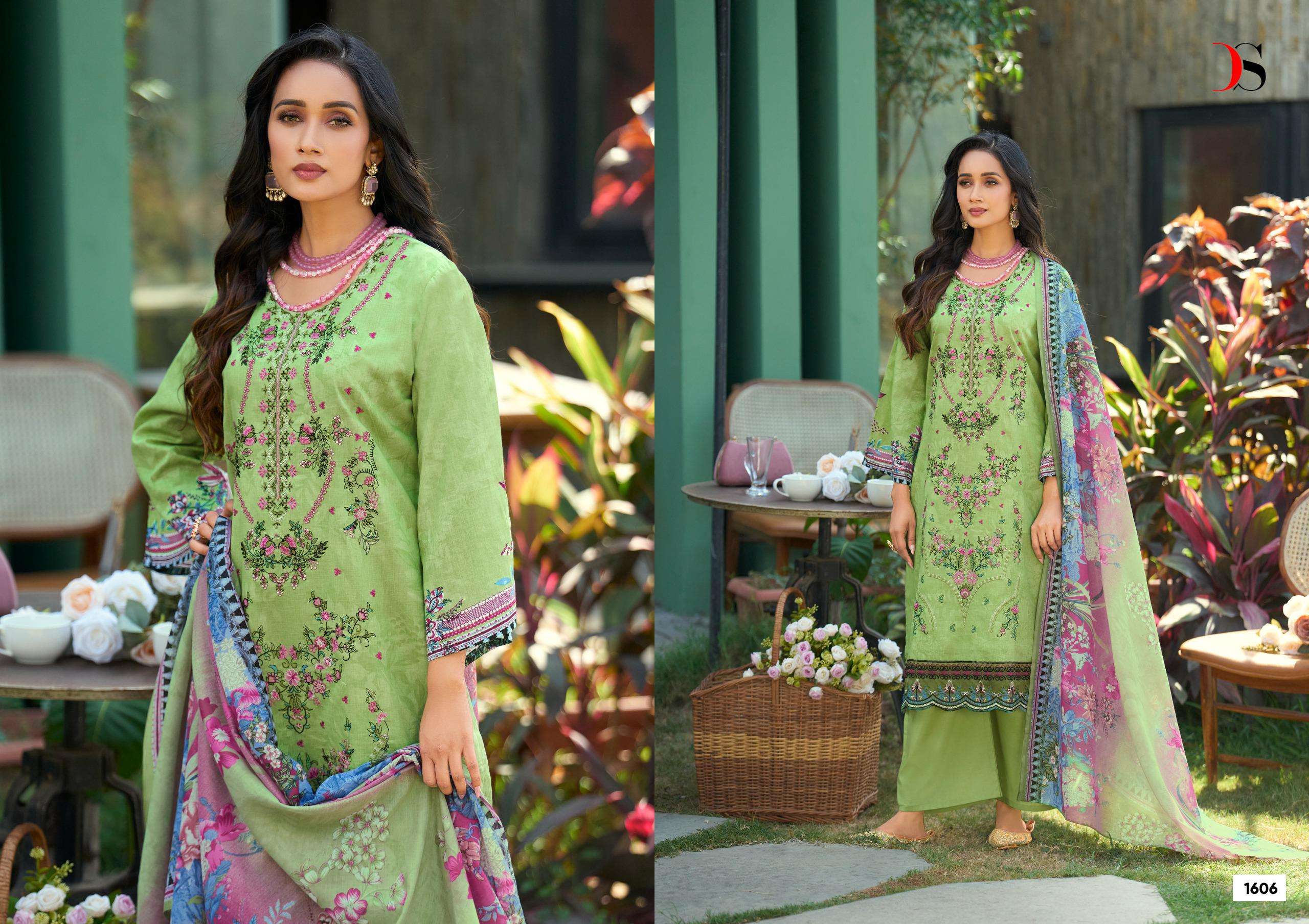 DEEPSY SUITS CHEVERON VOL 16 COTTON HEAVY PATCH EMBROIDERY SALWAR KAMEEZ 