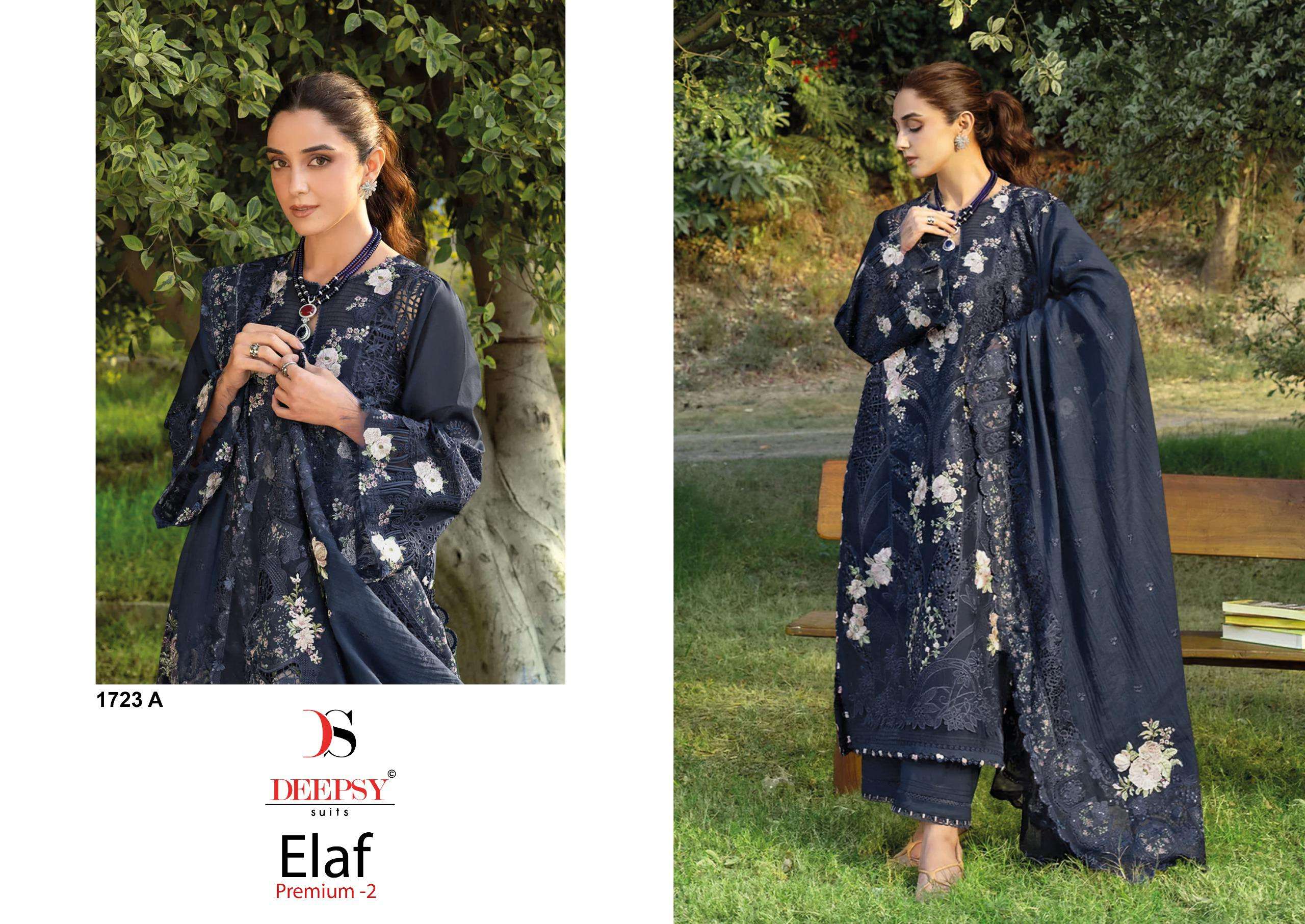 DEEPSY SUITS D NO 1723 COTTON HEAVY EMBROIDERY DESIGNER WORK PAKISTANI SUIT
