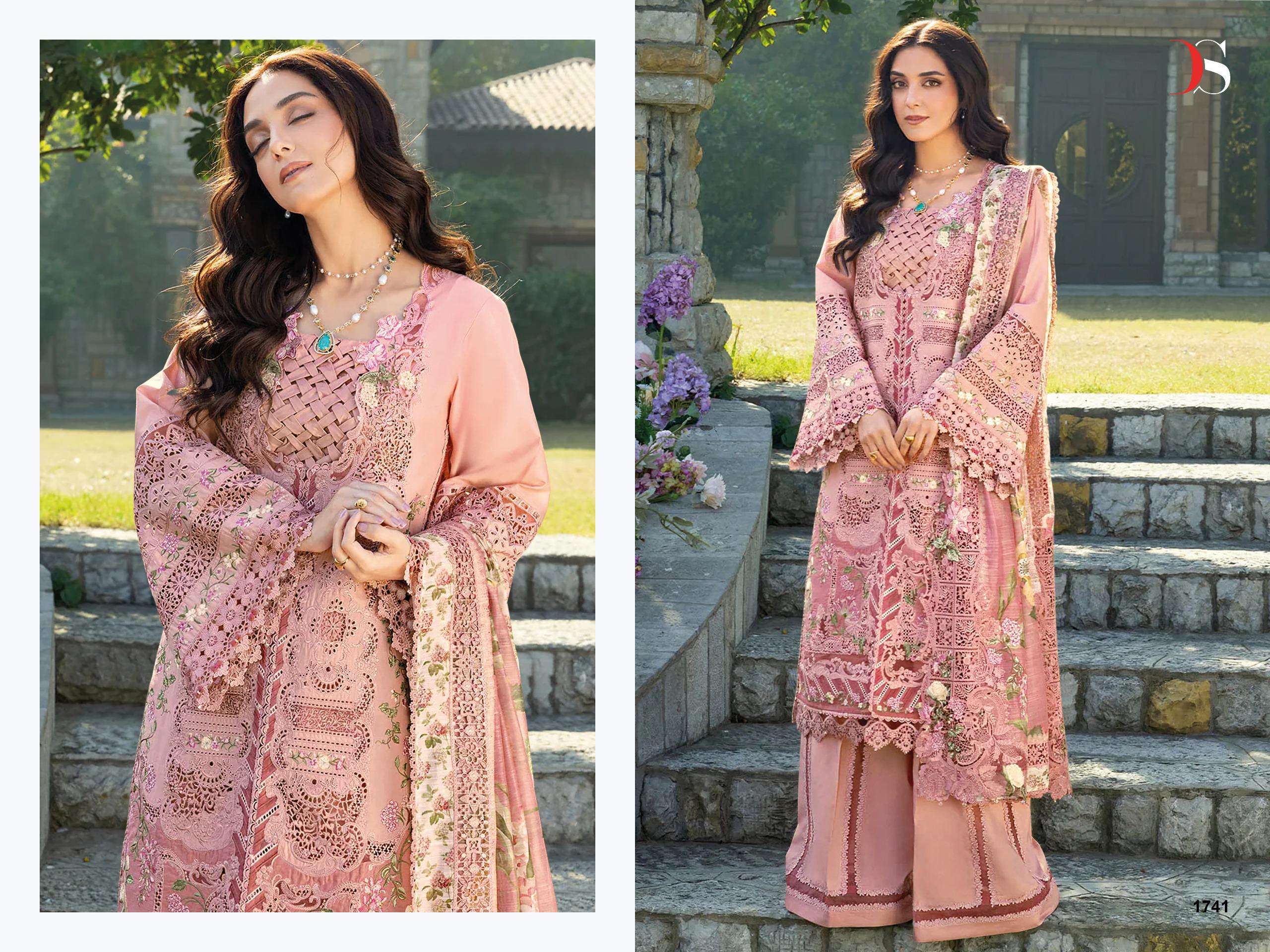DEEPSY SUITS ELAF PREMIUM LUXURY LAWN COLLECTION VOL 3 COTTON HAVY EMBROIDERY DESIGNER WORK SUIT