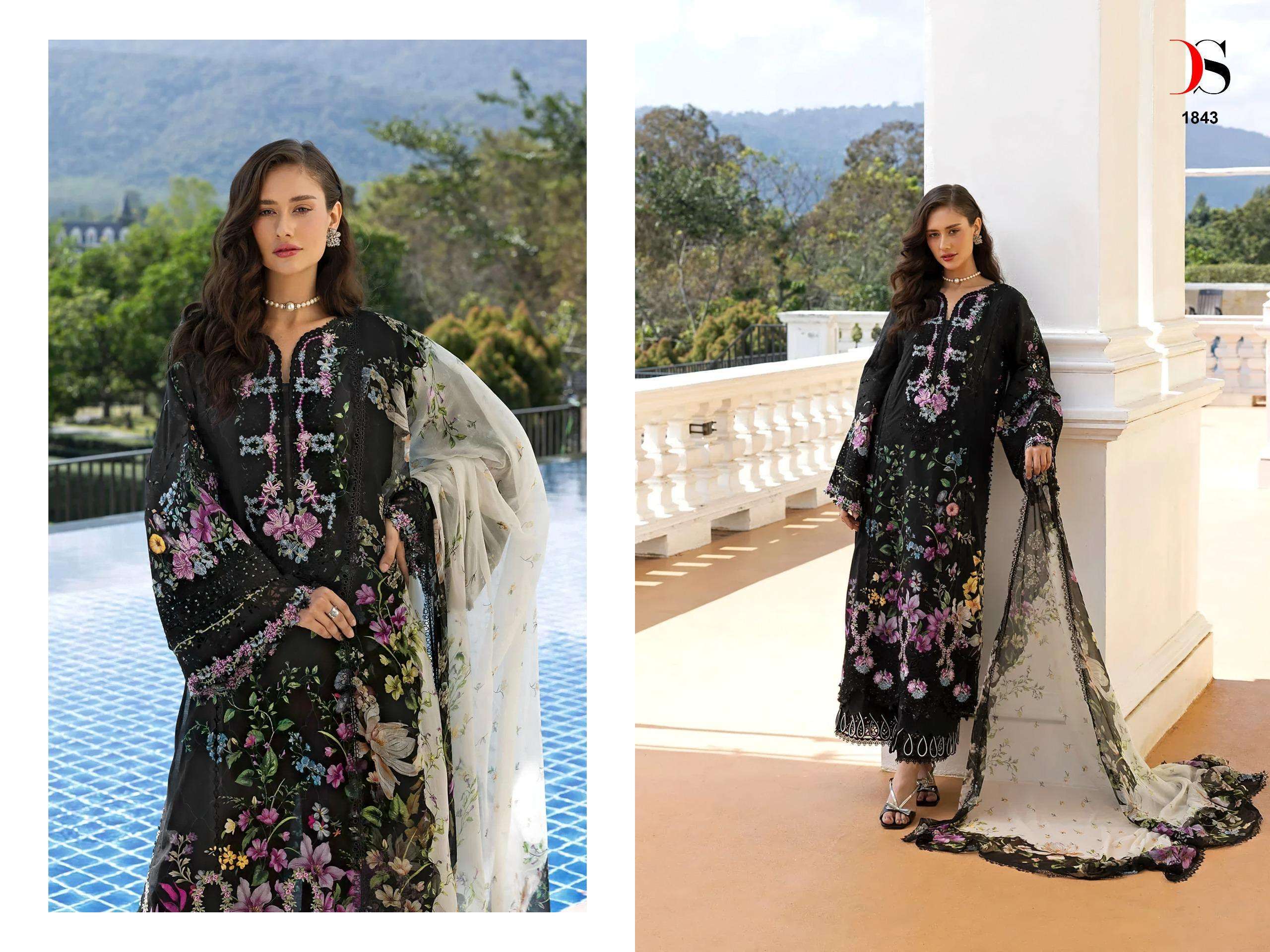 DEEPSY SUITS ELAF SIGNATURE VOL 1 COTTON HEAVY PATCH EMBROIDERY WORK SUIT