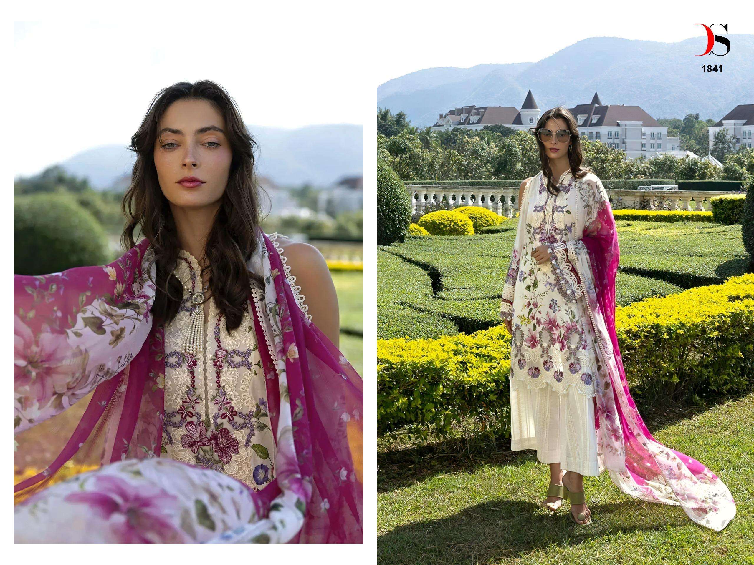 DEEPSY SUITS ELAF SIGNATURE VOL 1 COTTON HEAVY PATCH EMBROIDERY WORK SUIT
