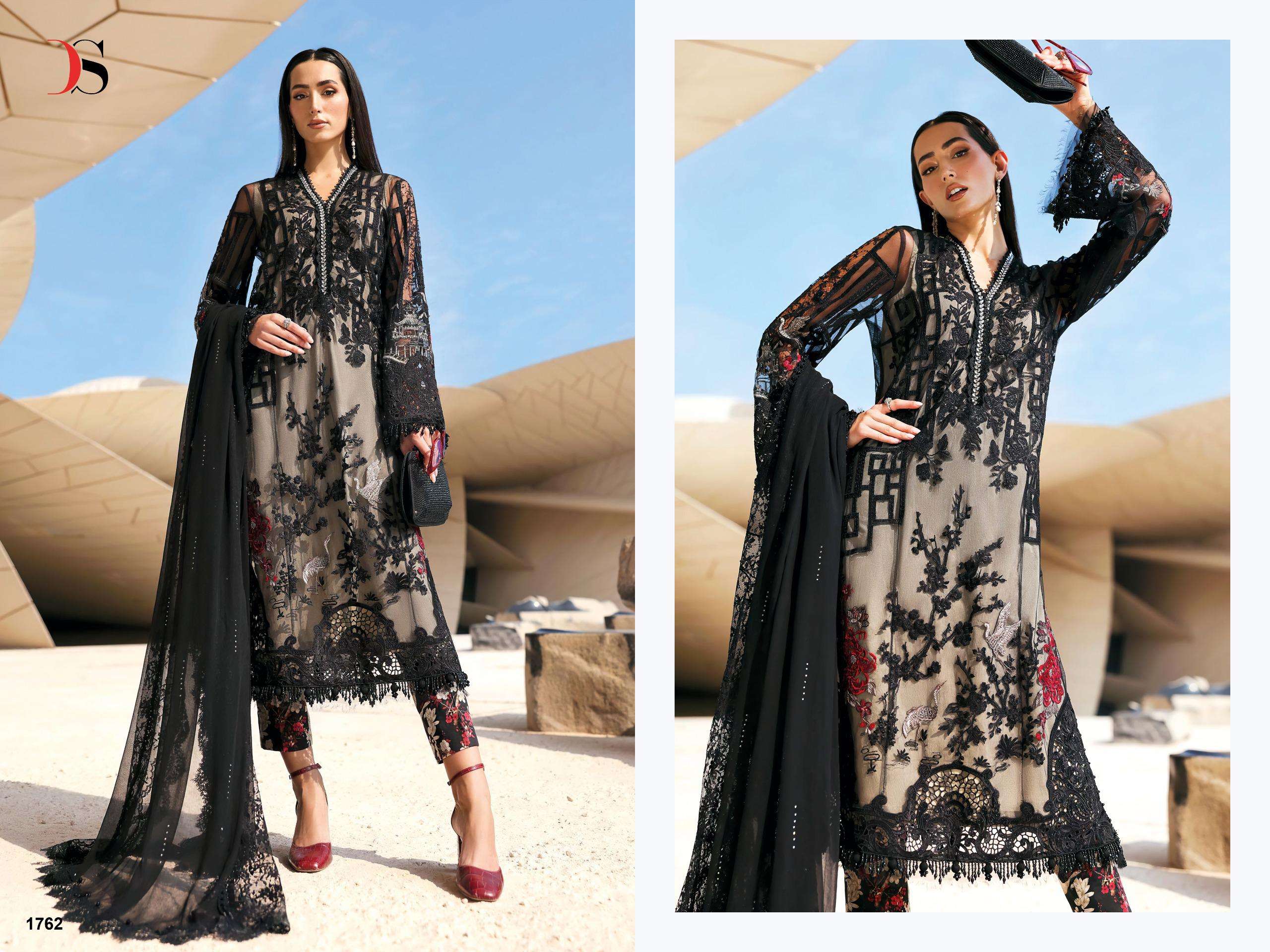 DEEPSY SUITS MARIA B PREMIUM EMBROIDERED VOL 3 COTTON HEAVY EMBROIDERY WORKS SUIT