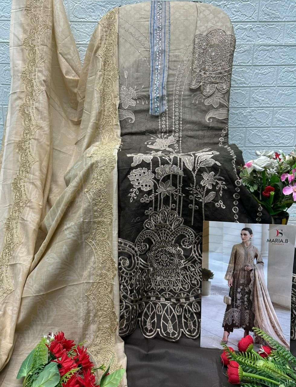 DEEPSY SUITS MARIA B PREMIUM EMBROIDERED VOL 4 COTTON HEAVY EMBROIDERY DESIGNER WORKS SUIT