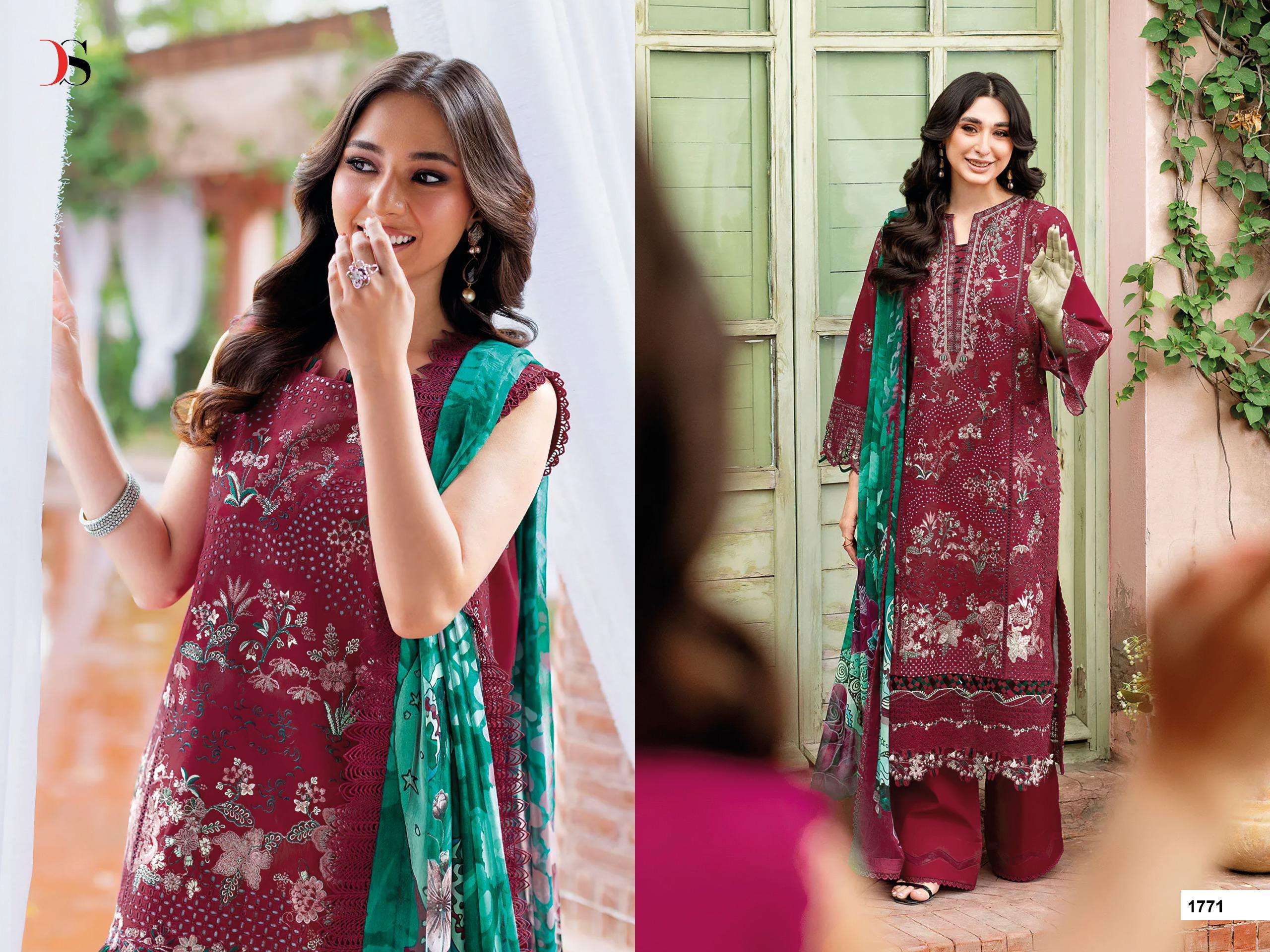 DEEPSY SUITS RAMSHA LUXURY LAWN VOL 2 COTTON EMBROIDERY WORK SUIT