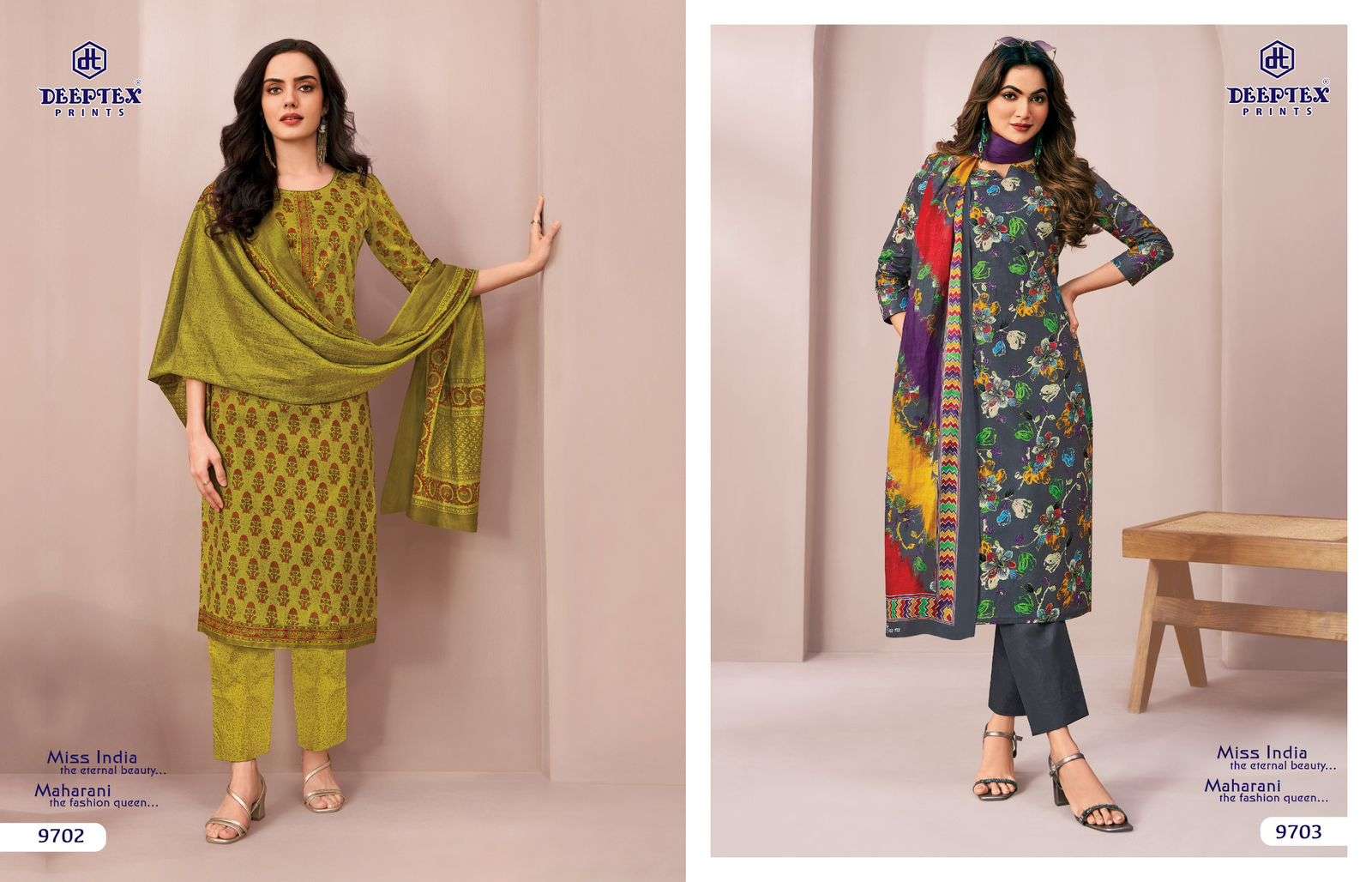 DEEPTEX PRINTS MISS INDIA VOL 97 COTTON PRINTED LADIES SALWAR SUIT	