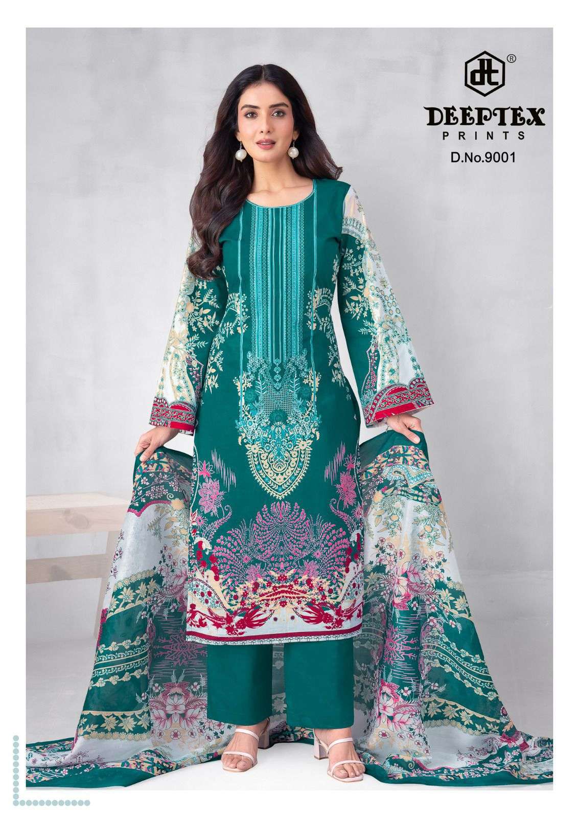 DEEPTEX PRINTS ROOHI ZARA VOL 9 LAWN COTTON DIGITAL PRINTS SALWAR SUIT