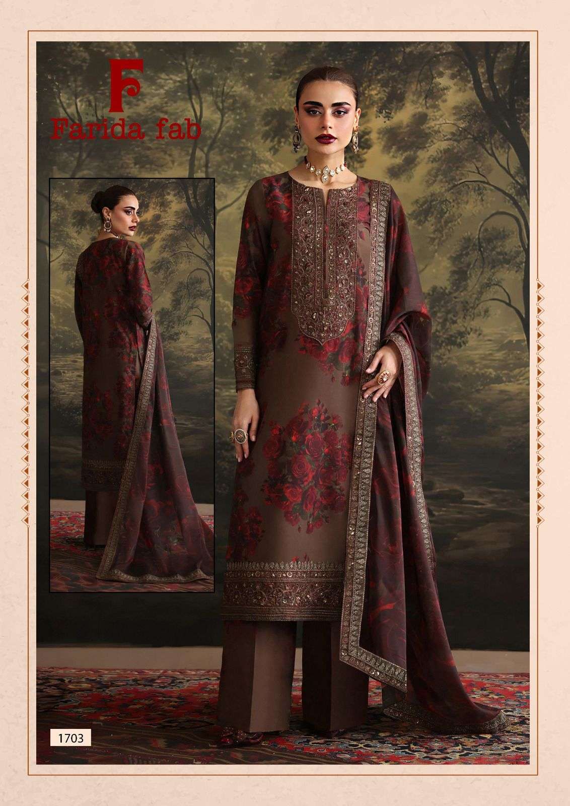 FARIDA FAB ELLIJA B VOL 17 COTTON DIGITAL PRINT SALWAR SUIT