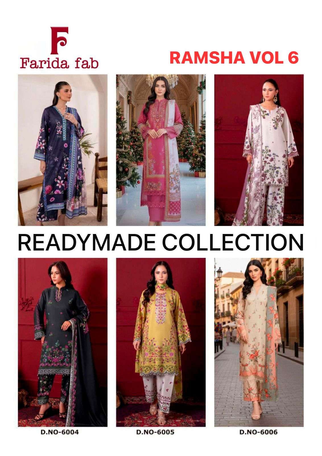 FARIDA FAB RAMSHA VOL 6 READY MADE COLLECTION 