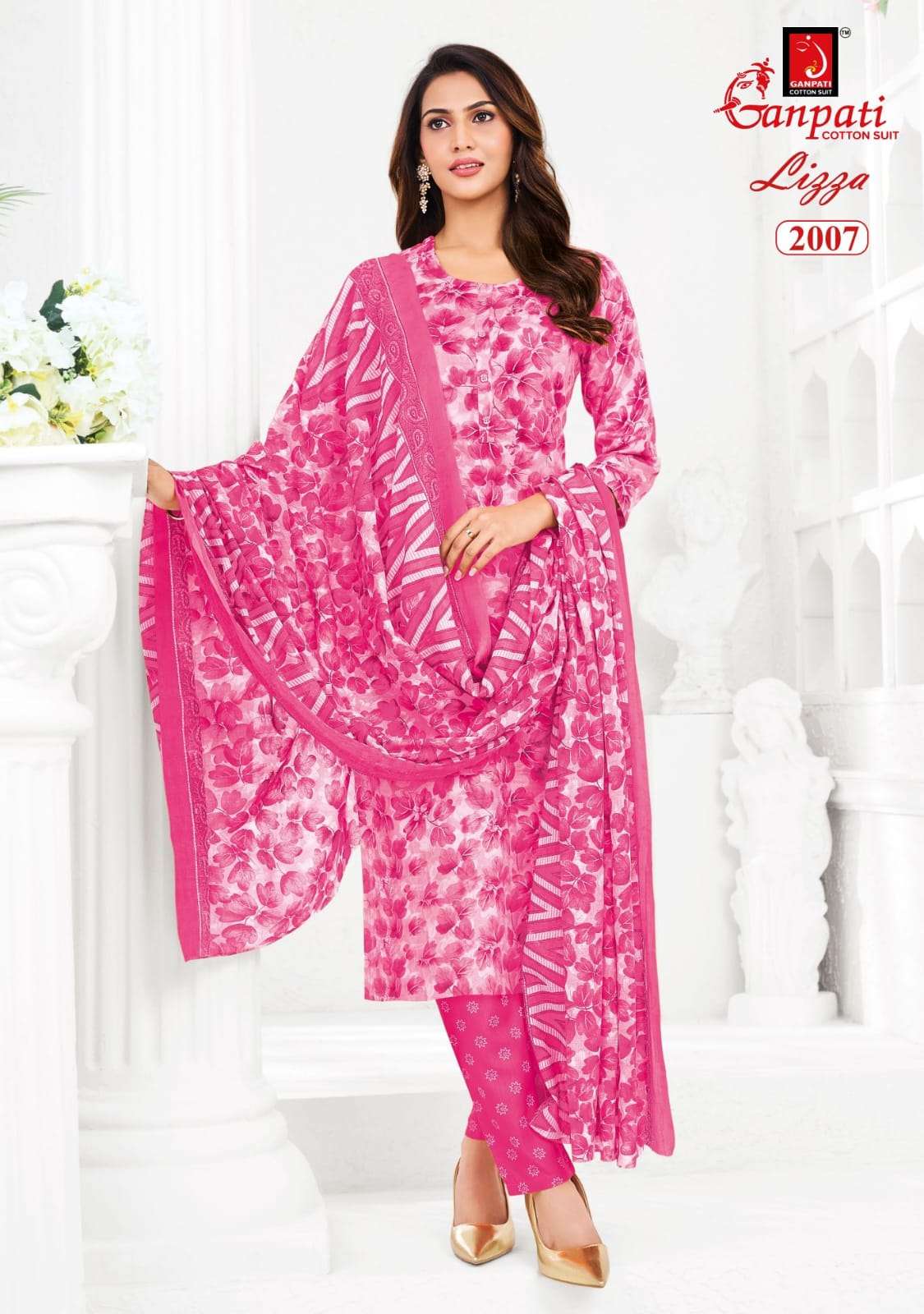 GANPATI LIZZA VOL 2 COTTON PRINTED READY MADE SUIT