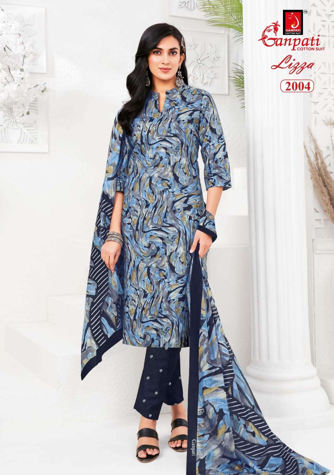 GANPATI LIZZA VOL 2 COTTON PRINTED READY MADE SUIT