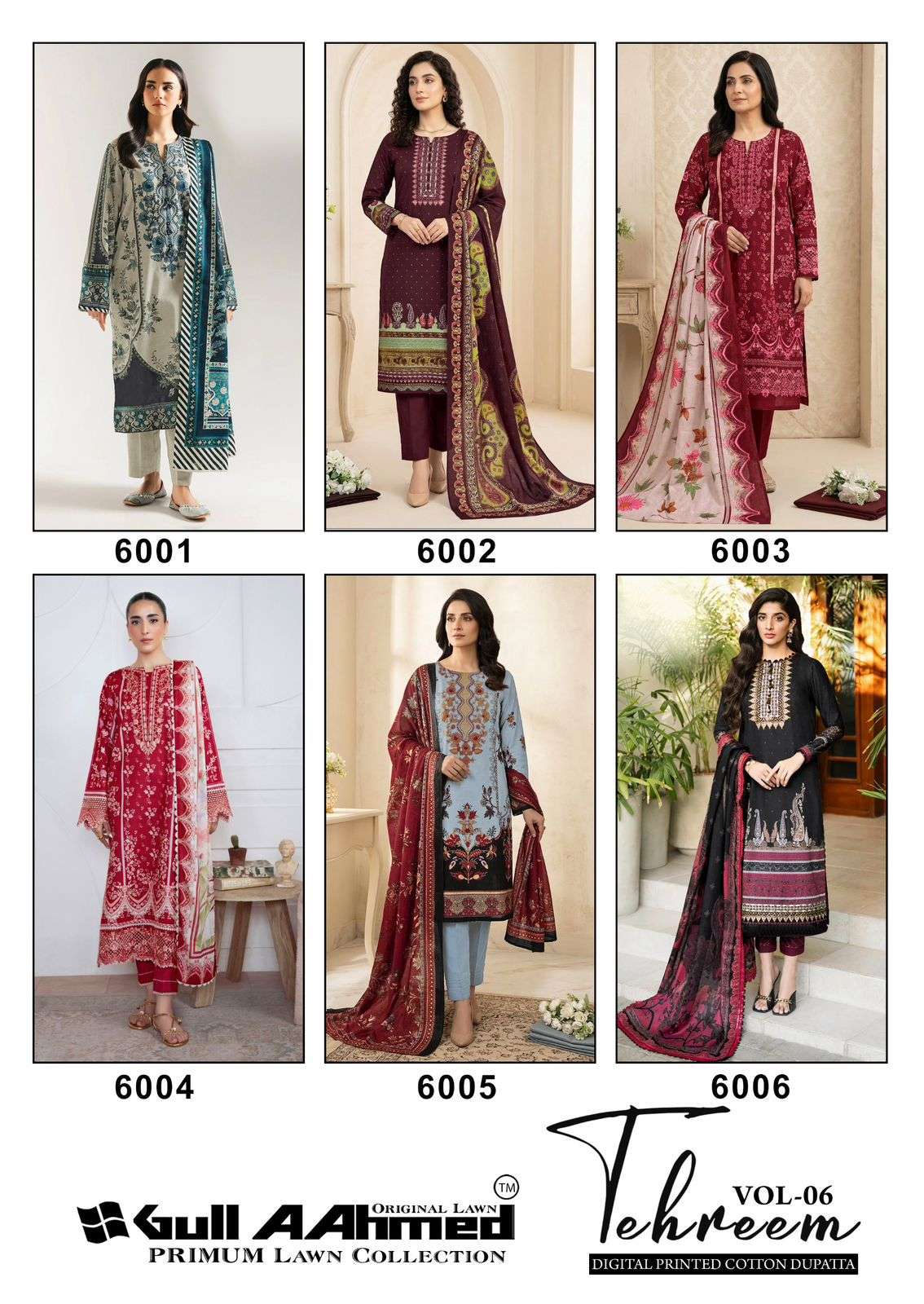 GULL AAHMED TEHREEM VOL 6 COTTON DIGITAL PRINT SALWAR SUIT