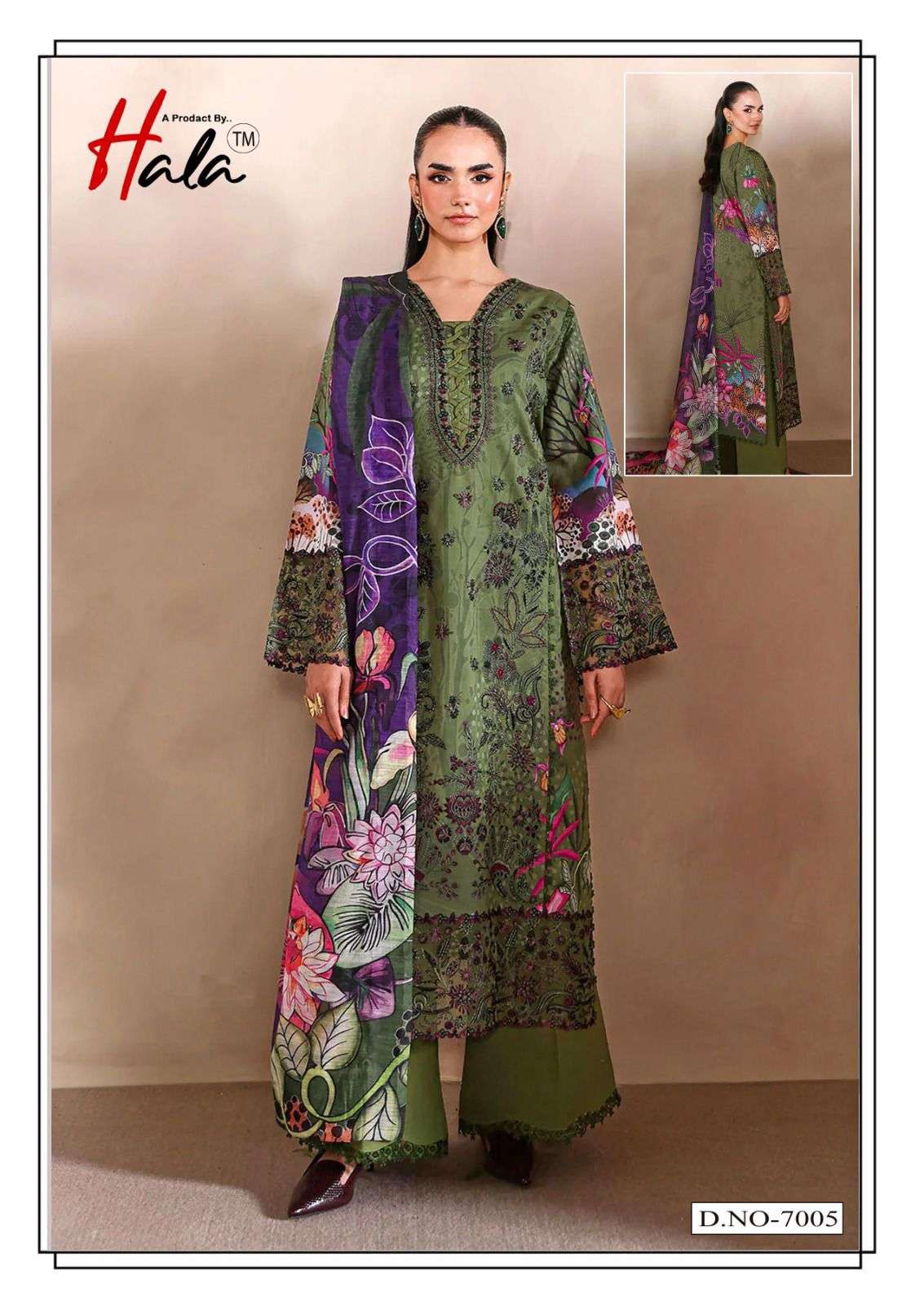 HALA RAMSHA VOL 7 COTTON DIGITAL KARACHI PRINTS SALWAR SUIT