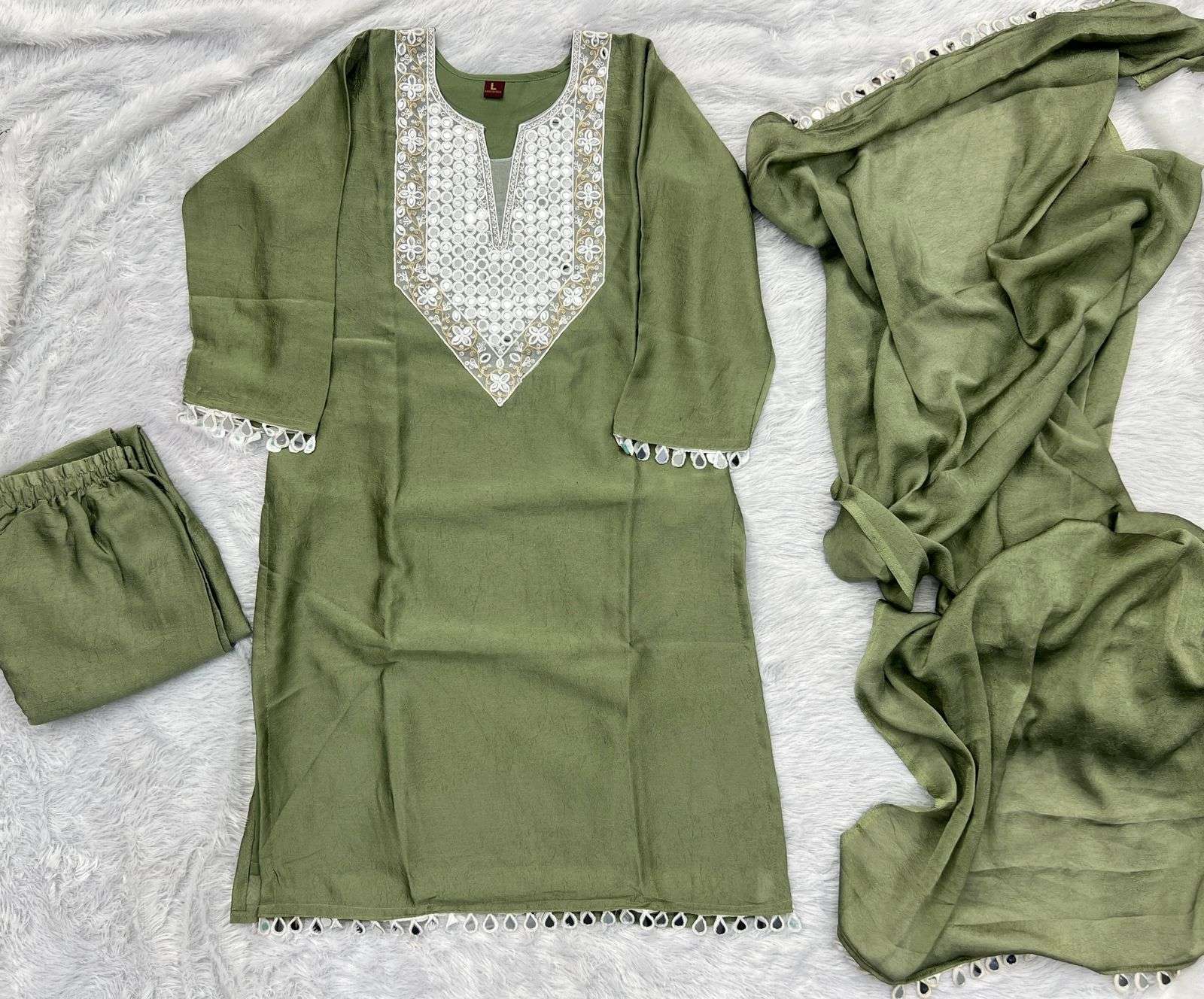 INLI PINTEREST PREMIUM VOL 3 SILK FANCY WORKS STYLE LADIES 3PCS SET COLLECTION 
