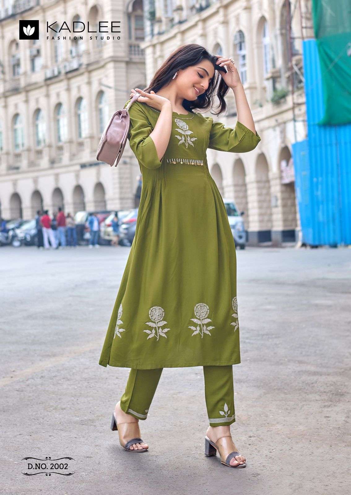 KADLEE FASHION QUEEN RAYON FANCY WORKS KURTI WITH BOTTOM PAIR 