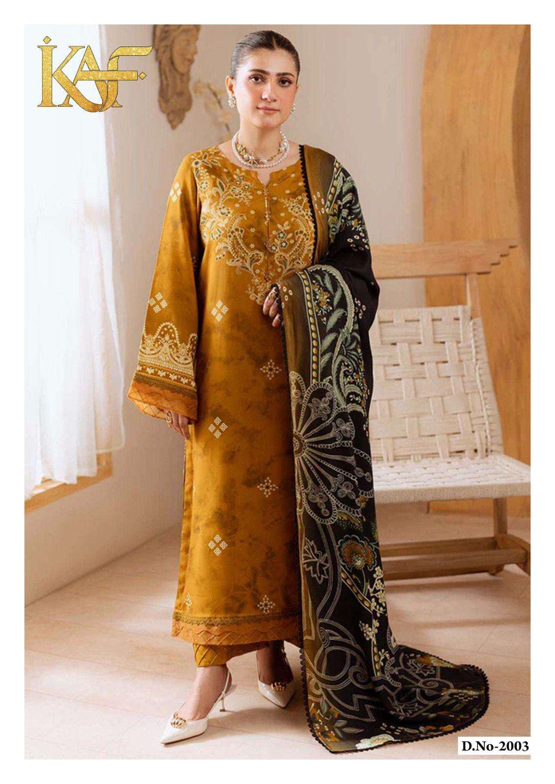 KAF FABRIC EVAYRA GULAAL LUXURY LAWN COLLECTION VOL 2 DIGITAL PRINT COTTON SALWAR SUIT