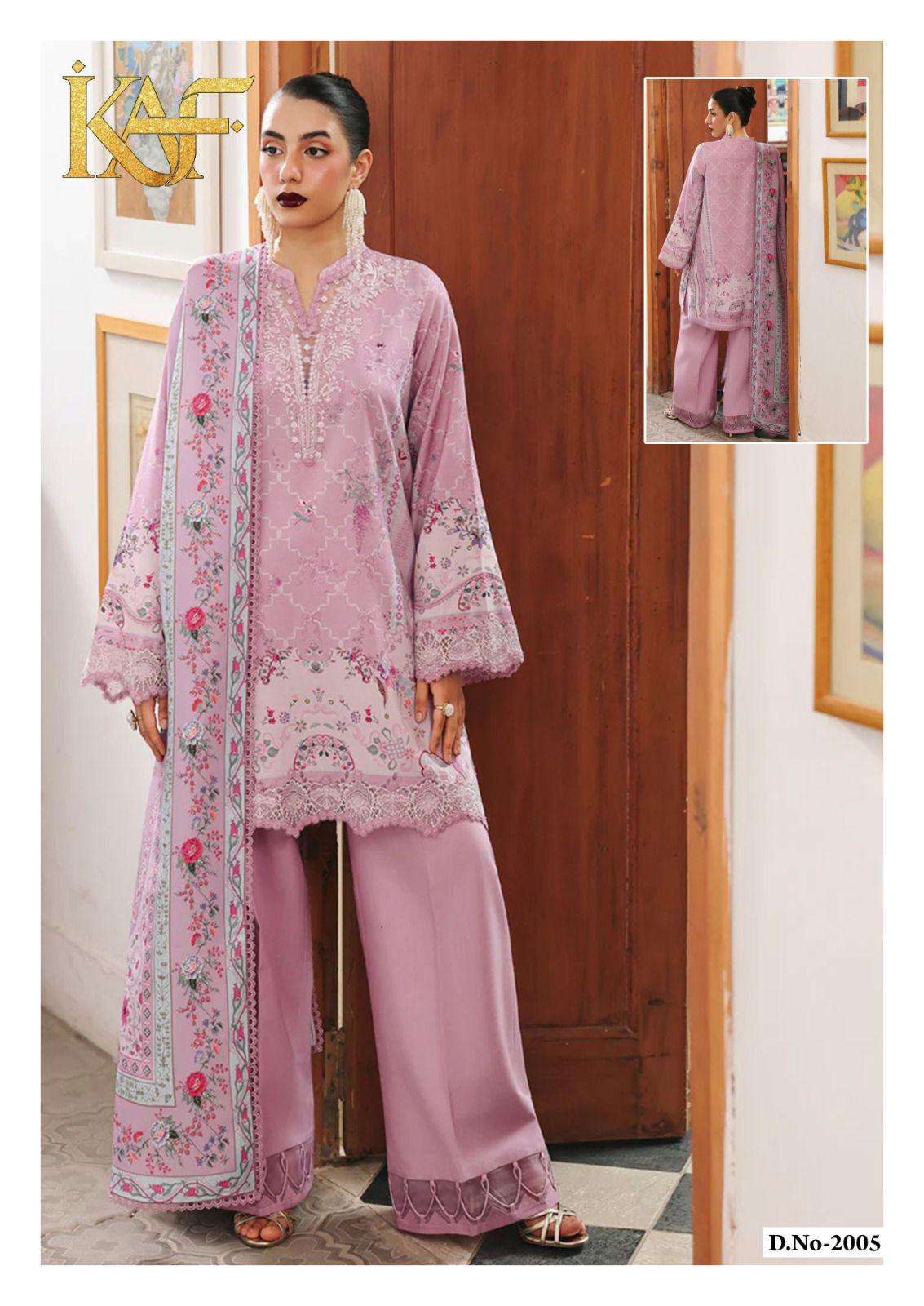 KAF FABRIC EVAYRA GULAAL LUXURY LAWN COLLECTION VOL 2 DIGITAL PRINT COTTON SALWAR SUIT